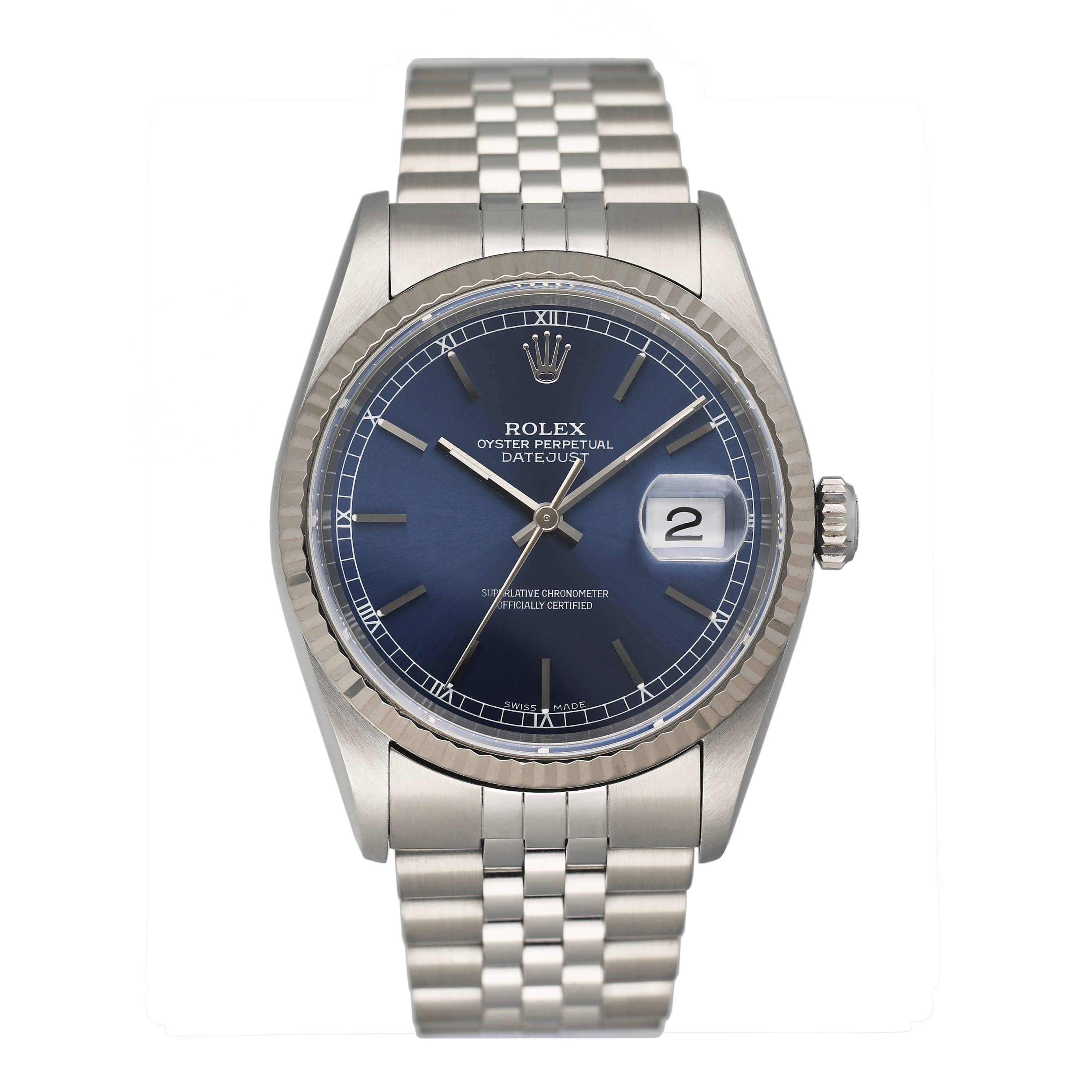 Rolex Datejust 16234 Blue Dial Mens Watch – Phigora