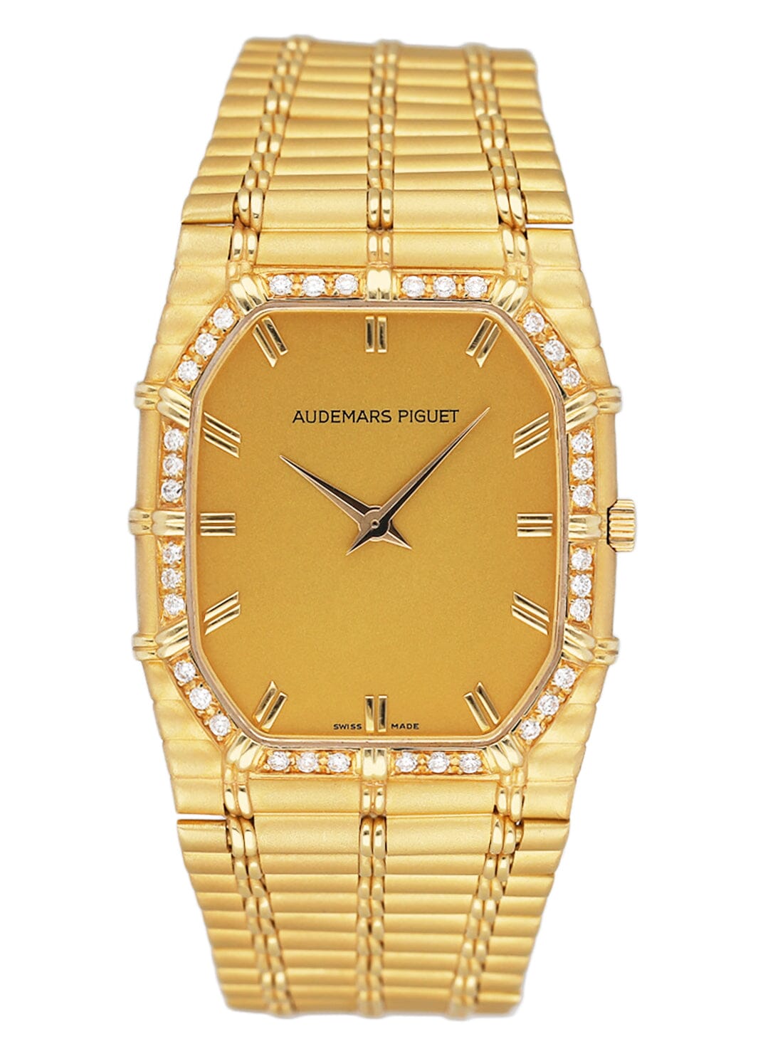 Audemars Piguet Bamboo Diamond Champagne Mens Watch – Phigora