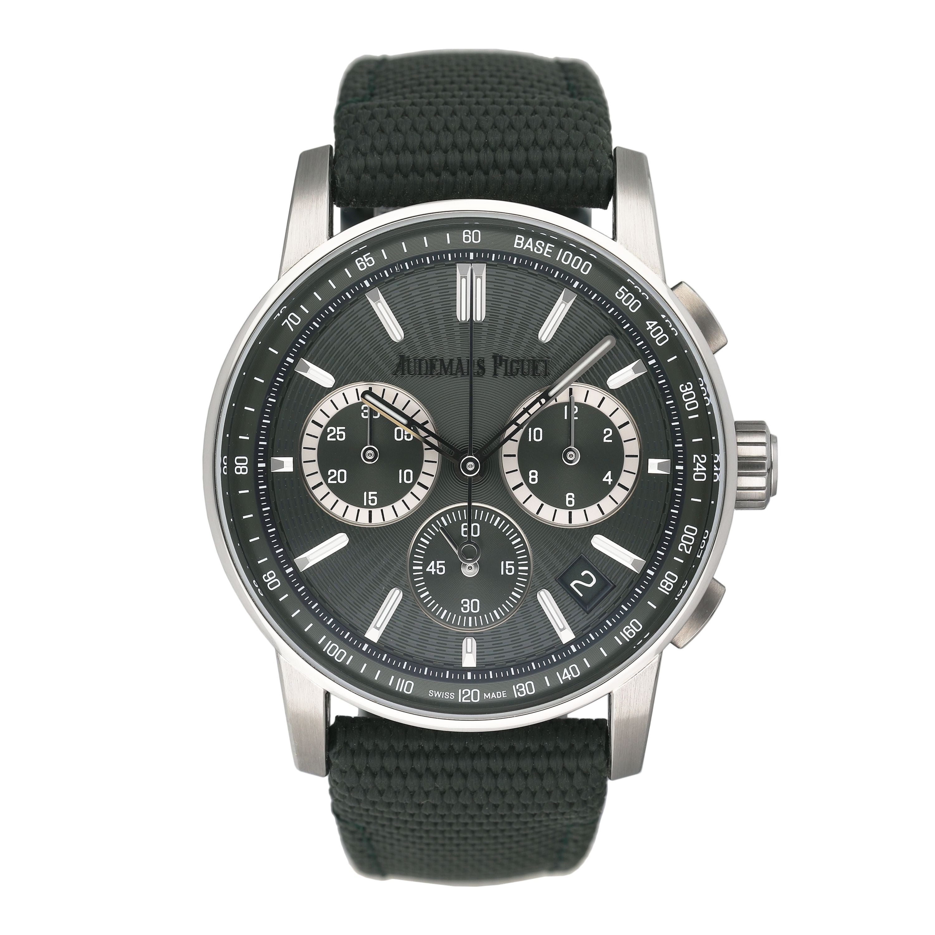 Audemars Piguet Code 11.59 26393ST Green Dial Mens Watch Box