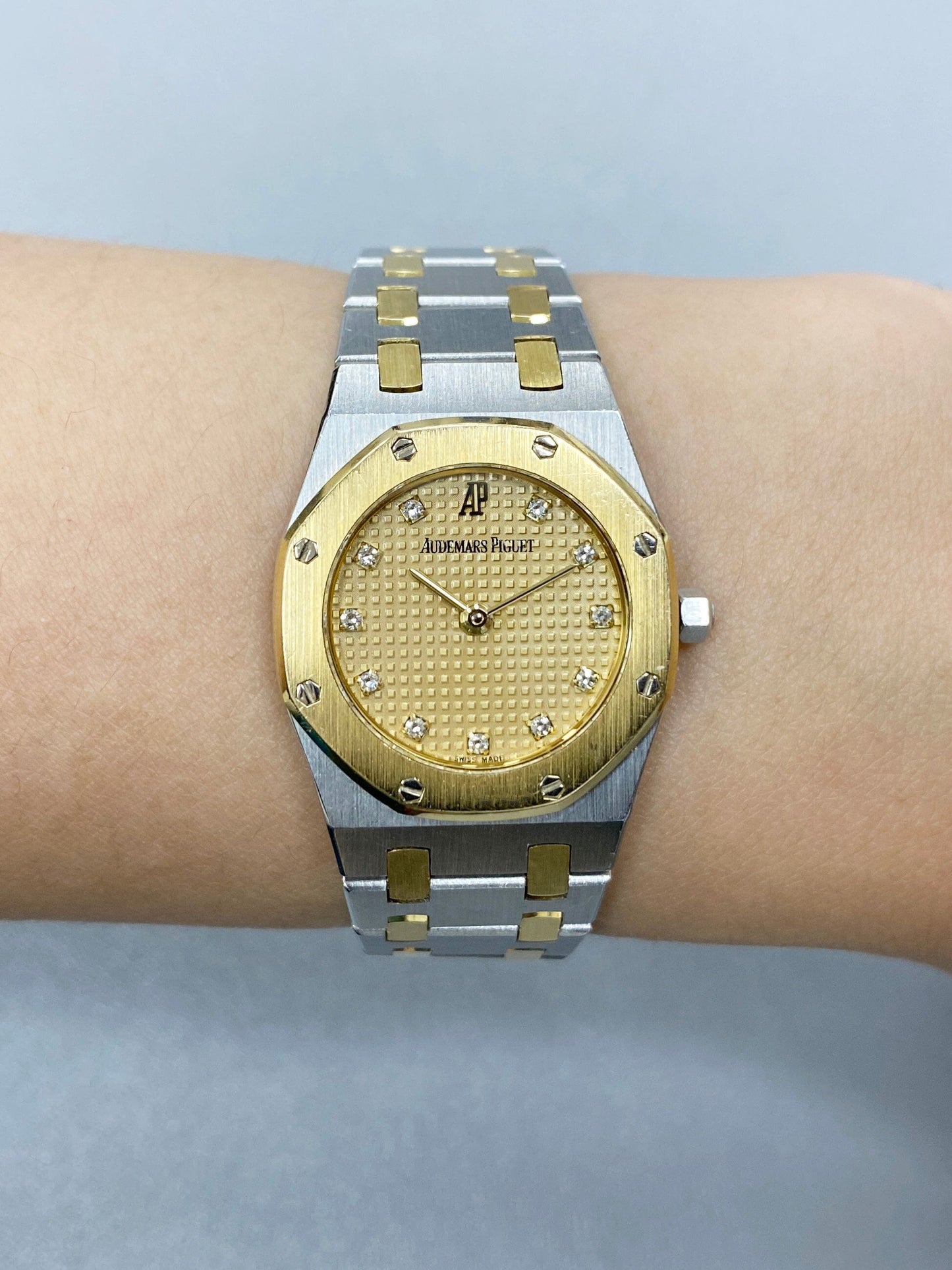 Audemars Piguet Royal Diamond Champagne Dial Two-Tone Ladies Watch - Virtual