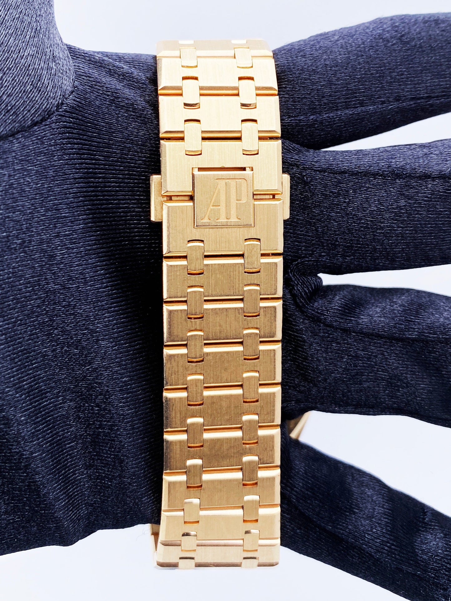 Audemars Piguet Royal Oak 15400OR 18K Rose Gold Blue Dial Box Papers - Virtual