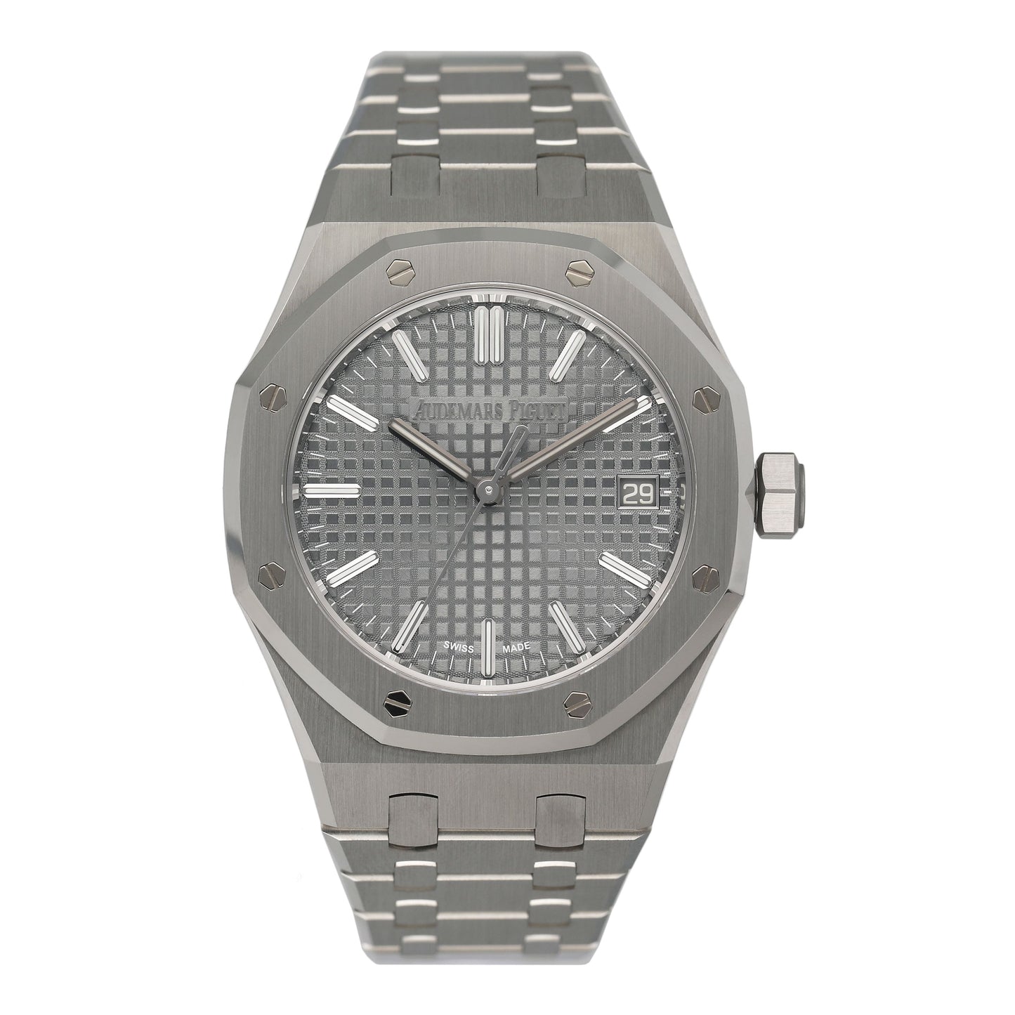Audemars Piguet Royal Oak 15550ST Gray Dial Mens Watch Box Papers