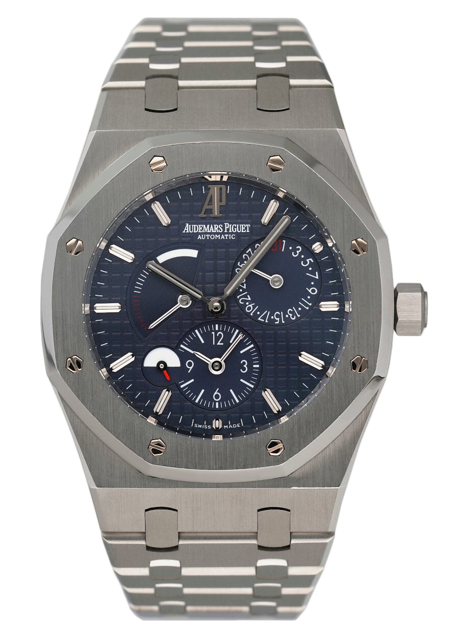 Audemars Piguet Royal Oak 26120ST Dual Time Blue Dial Mens Watch