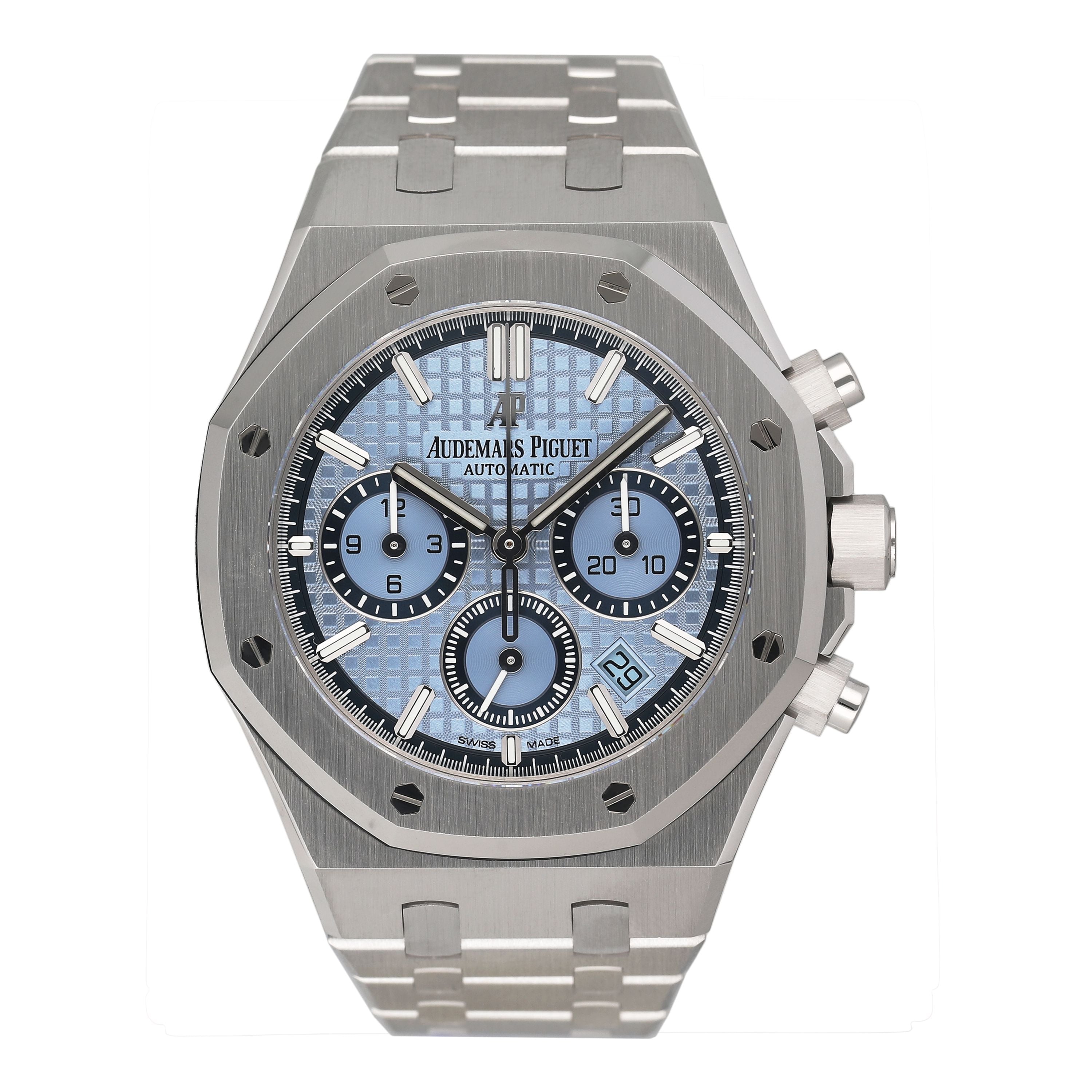 Audemars Piguet Royal Oak 26317BC Ice Blue Dial Mens Watch Box