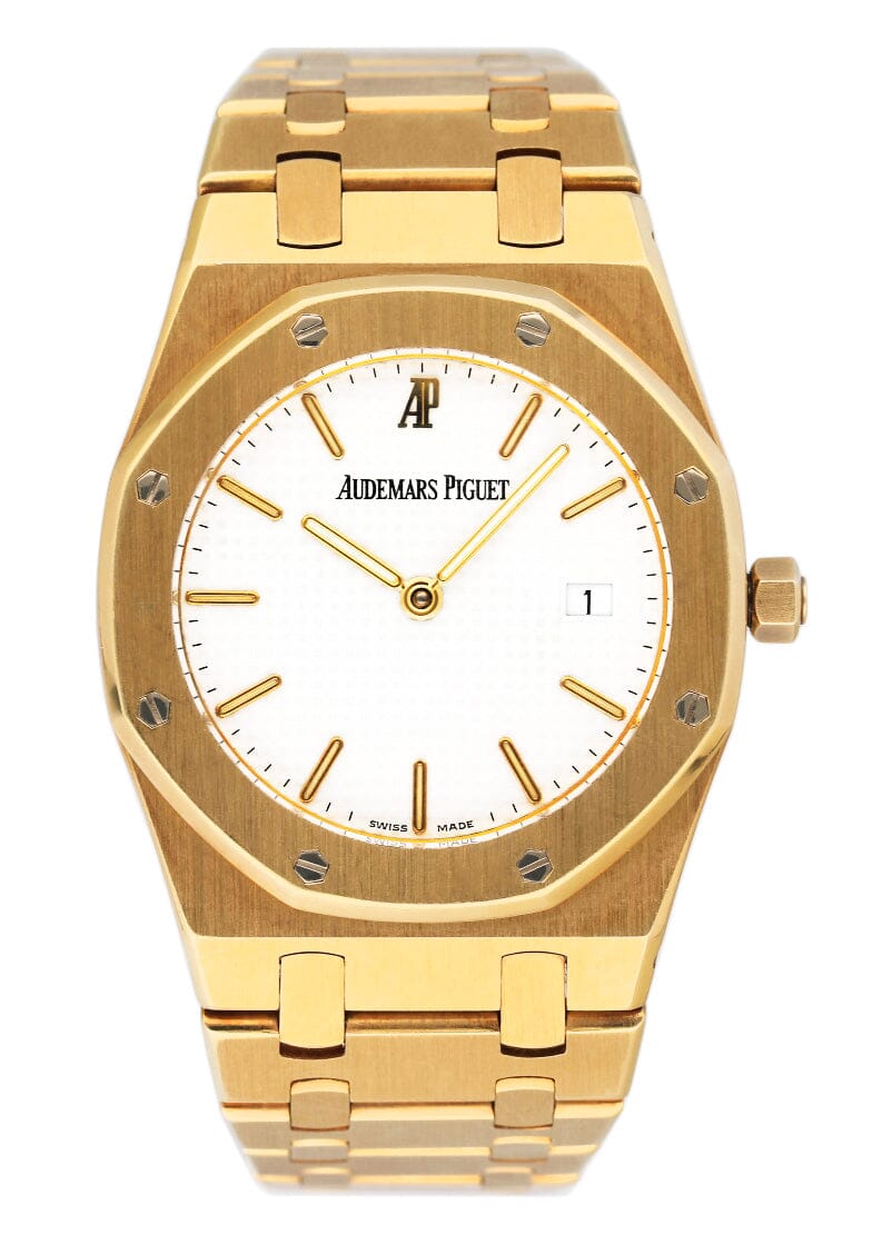 Audemars Piguet Royal Oak 56175BA White Dial 18K Yellow Gold