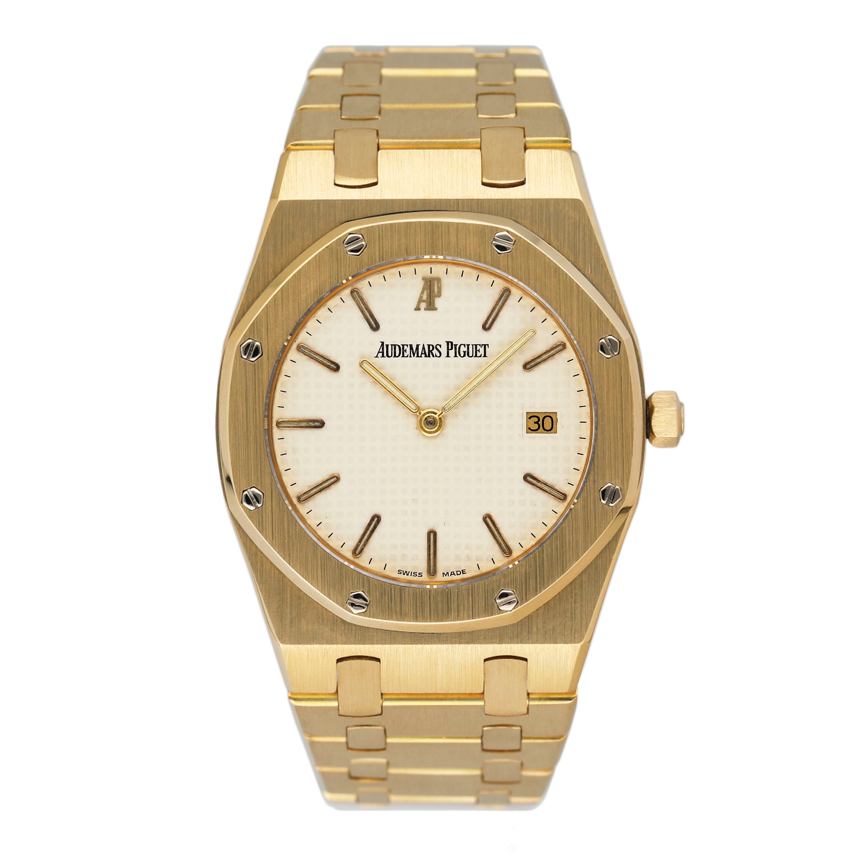 Audemars Piguet Royal Oak 56175BA White Dial 18K Yellow – Phigora