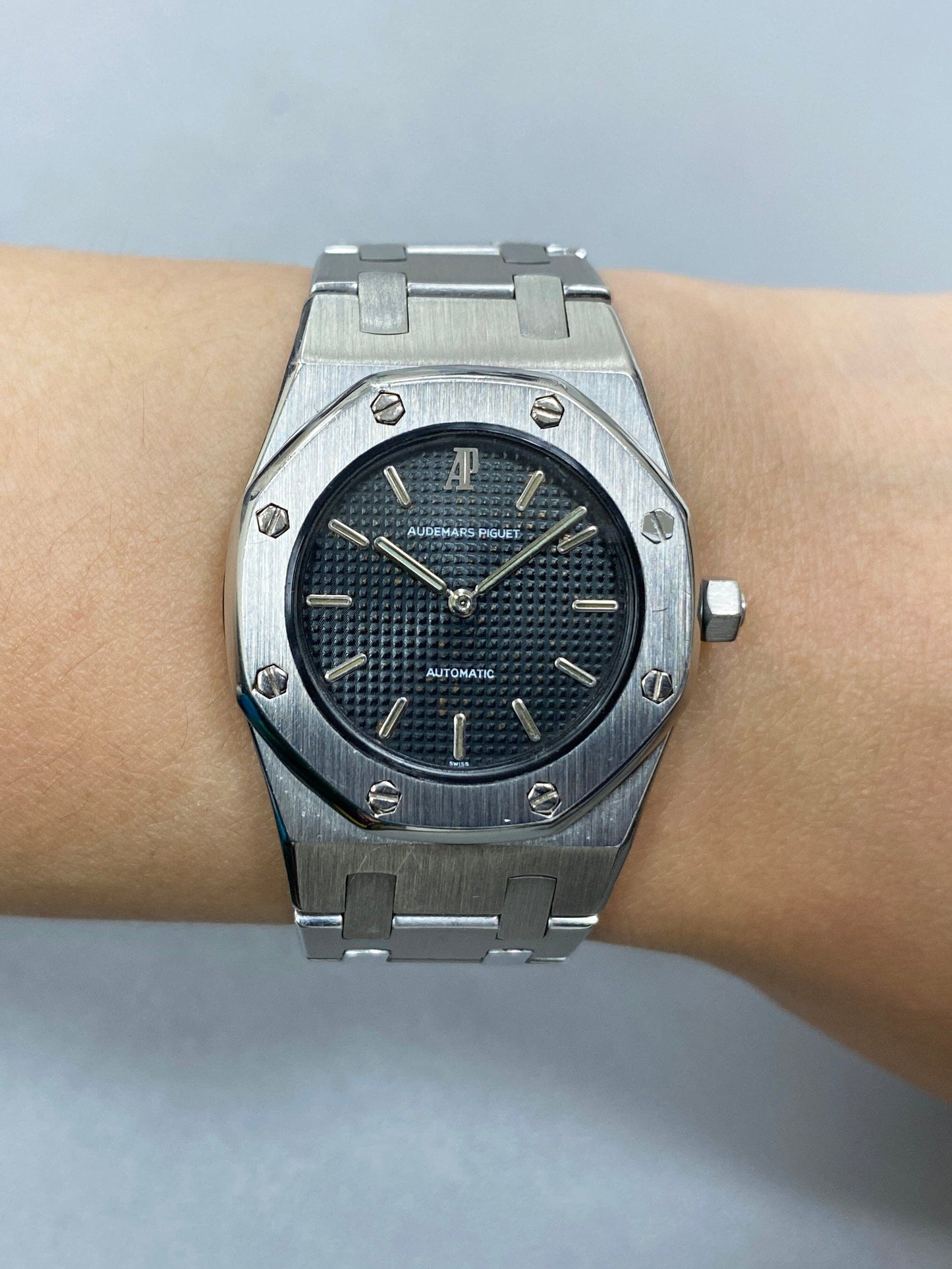 Audemars Piguet Royal Oak 8638ST Black Dial Steel Ladies Watch - Virtual
