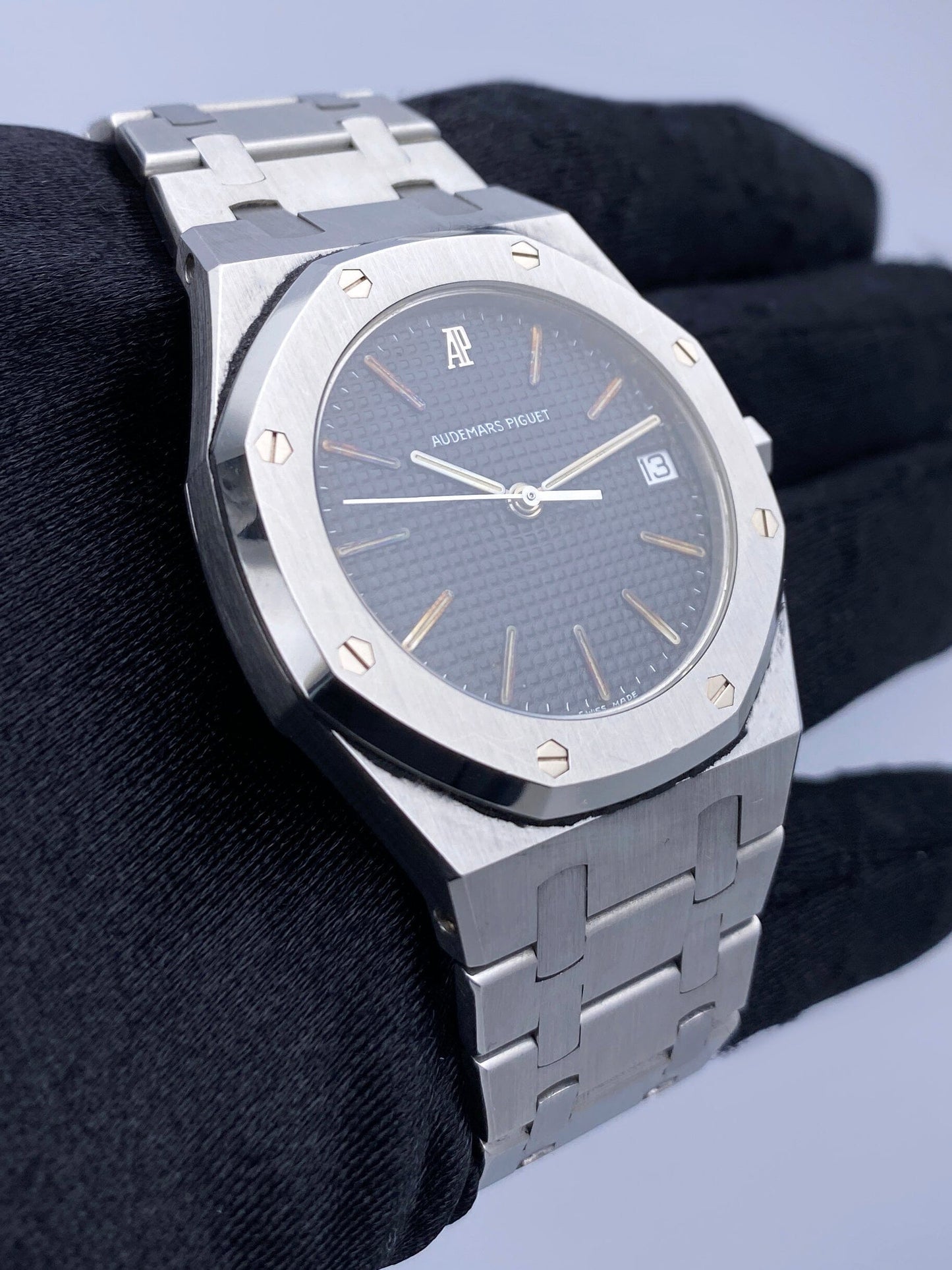 Audemars Piguet Royal Oak Black Dial Stainless Steel Mens Watch