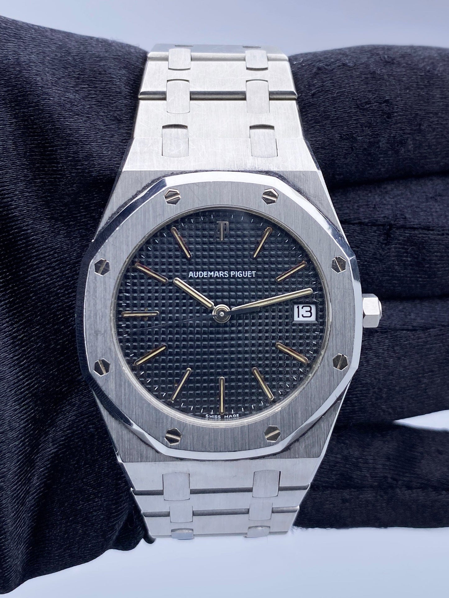 Audemars Piguet Royal Oak Black Dial Stainless Steel Mens Watch