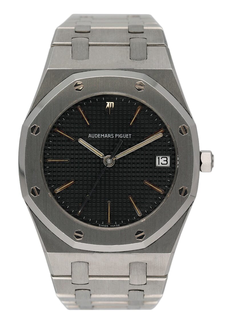 Audemars Piguet Royal Oak Black Dial Stainless Steel Mens Watch