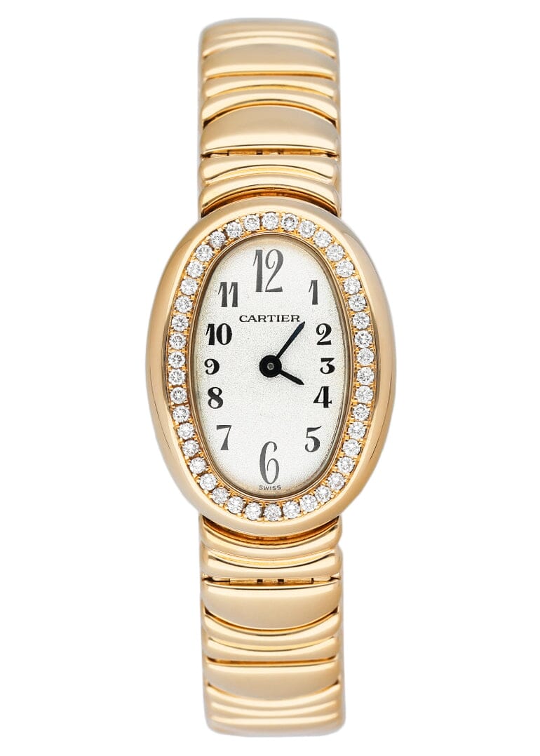 Cartier Baignoire Mini WB5047D8 1960 Diamond 18k Yellow Gold