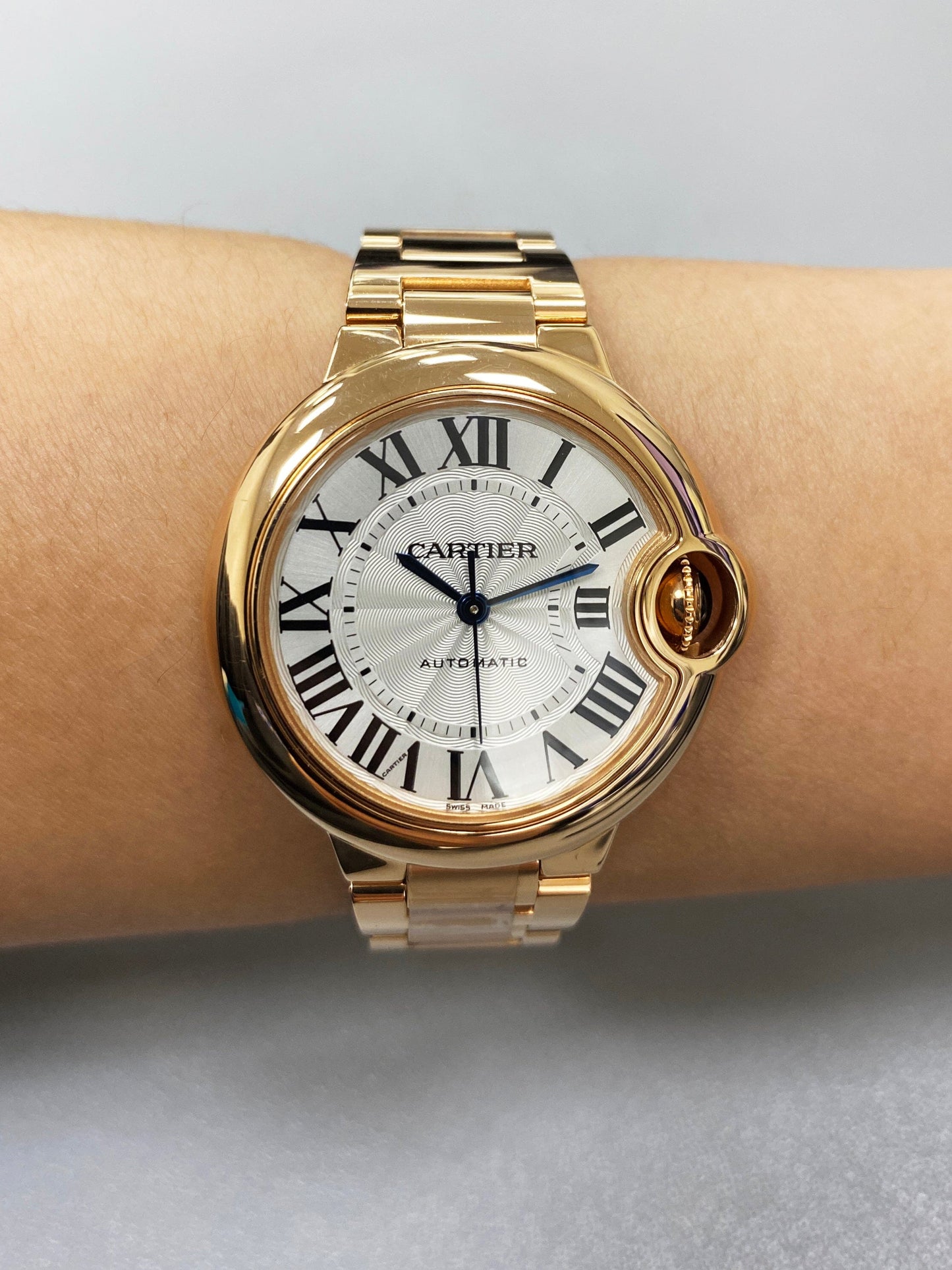 Cartier Ballon Bleu WGBB0042 18K Rose Gold Ladies Watch Box Papers