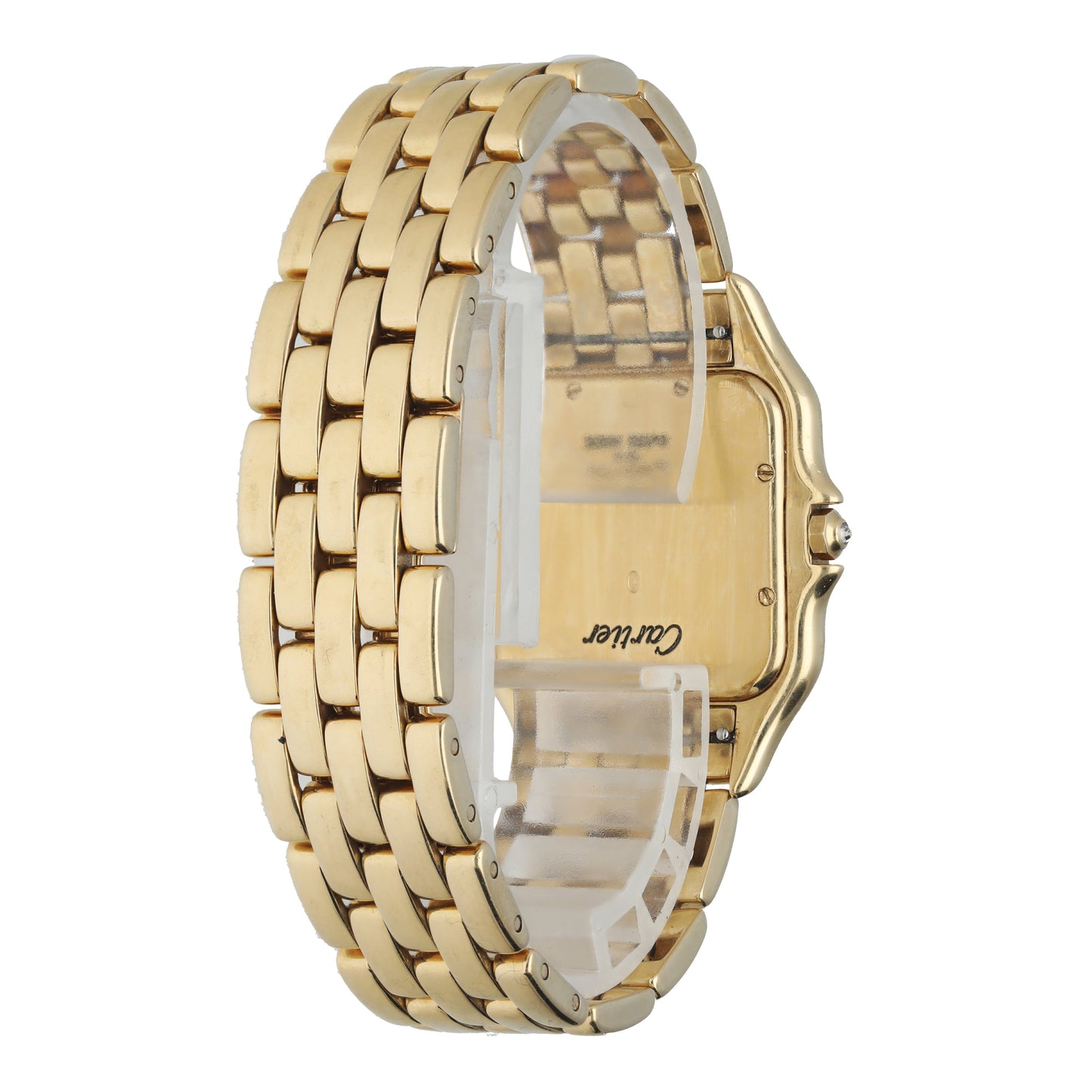 Cartier Panthere Jumbo Yellow Gold MOP Diamond Watch - Wristwatch