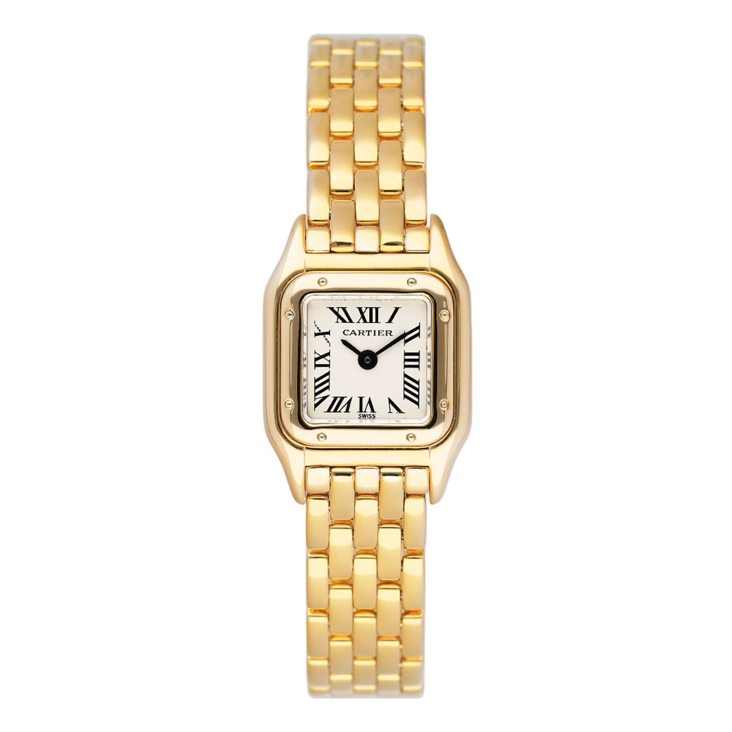 Cartier Panthere Mini W25034B9 18K Yellow Gold Ladies Watch Box Papers