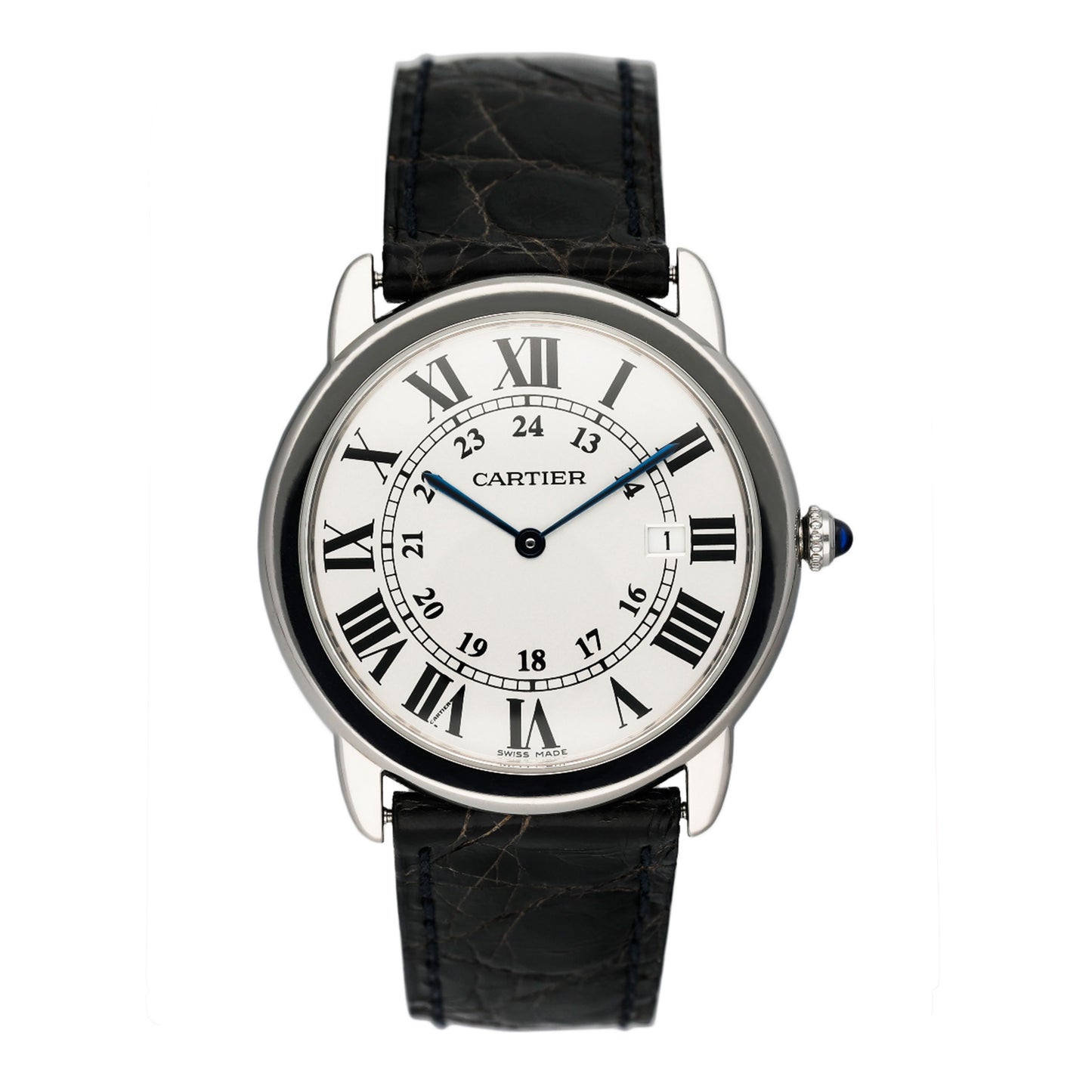 Cartier Ronde Solo W6700255 Silver Dial Mens Watch