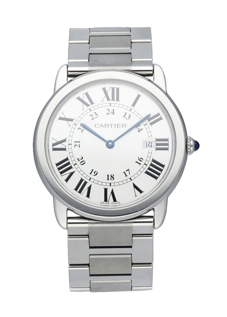 Cartier Ronde Solo W6701005 Silver Dial Mens Watch - Wristwatch