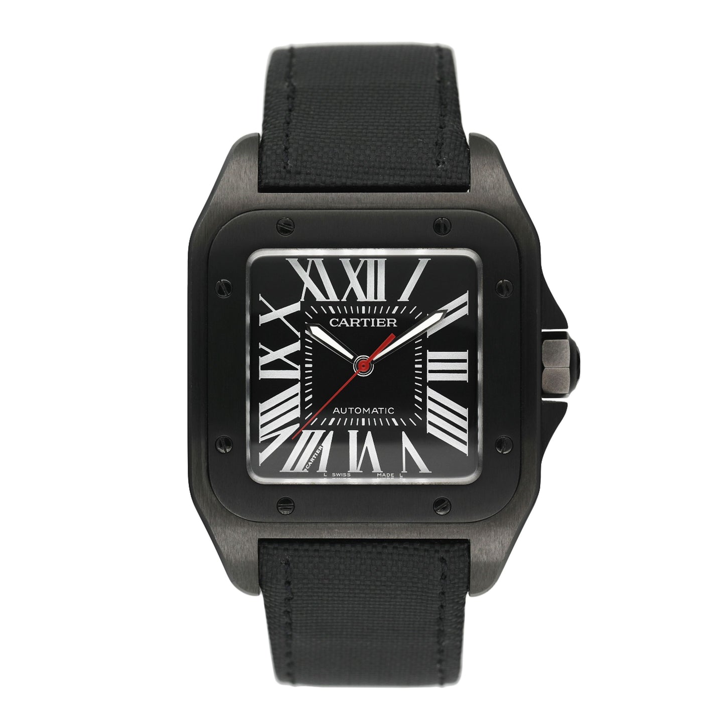 Cartier Santos-100 Large WSSA0006 Carbon Mens Watch