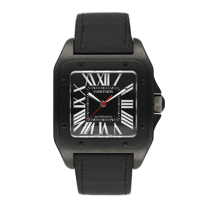 Cartier Santos-100 Large WSSA0006 Carbon Mens Watch