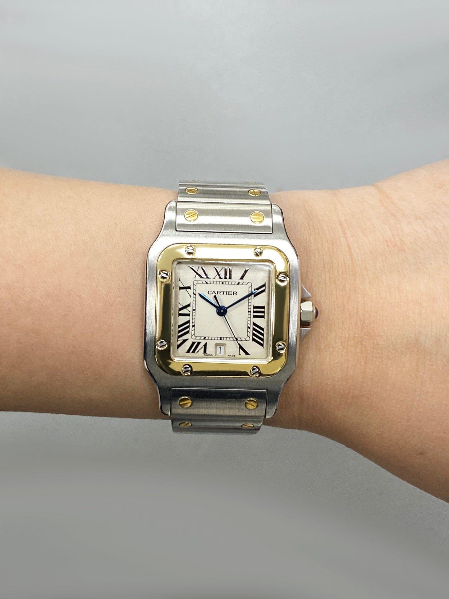 Cartier Santos Galbee W20011C4 Two Tone Mens Watch - Watches