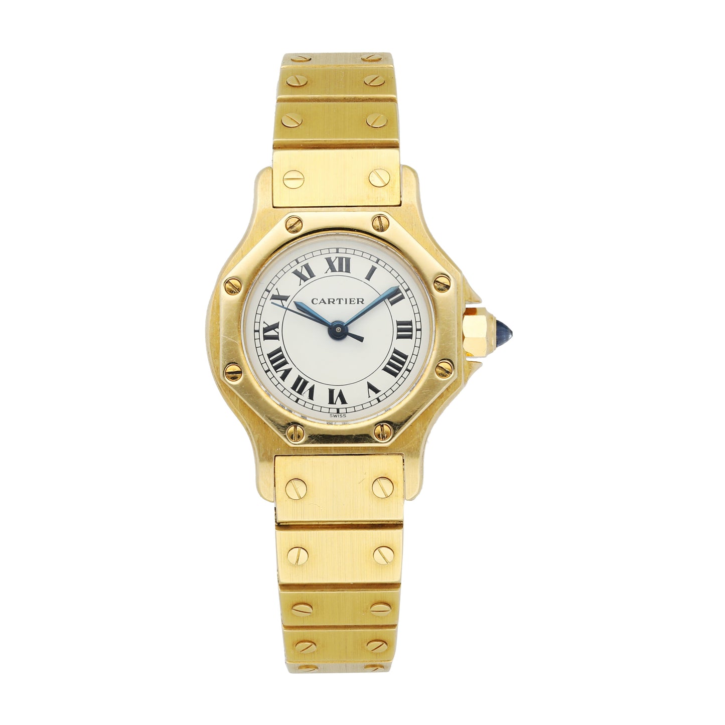 Cartier Santos Yellow Gold Ladies Watch - Virtual