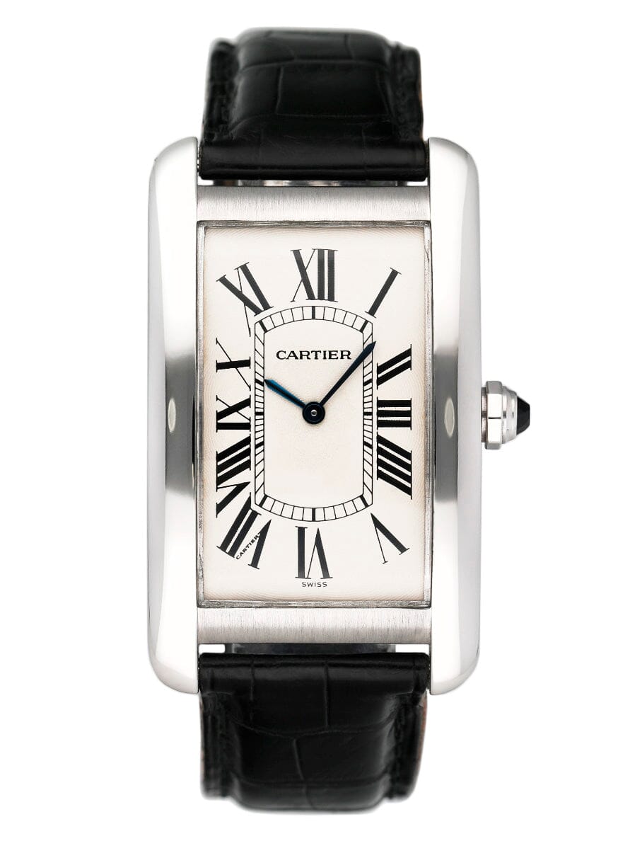 Cartier Tank Americaine Large W2601651 Platinum Mens Watch – Phigora
