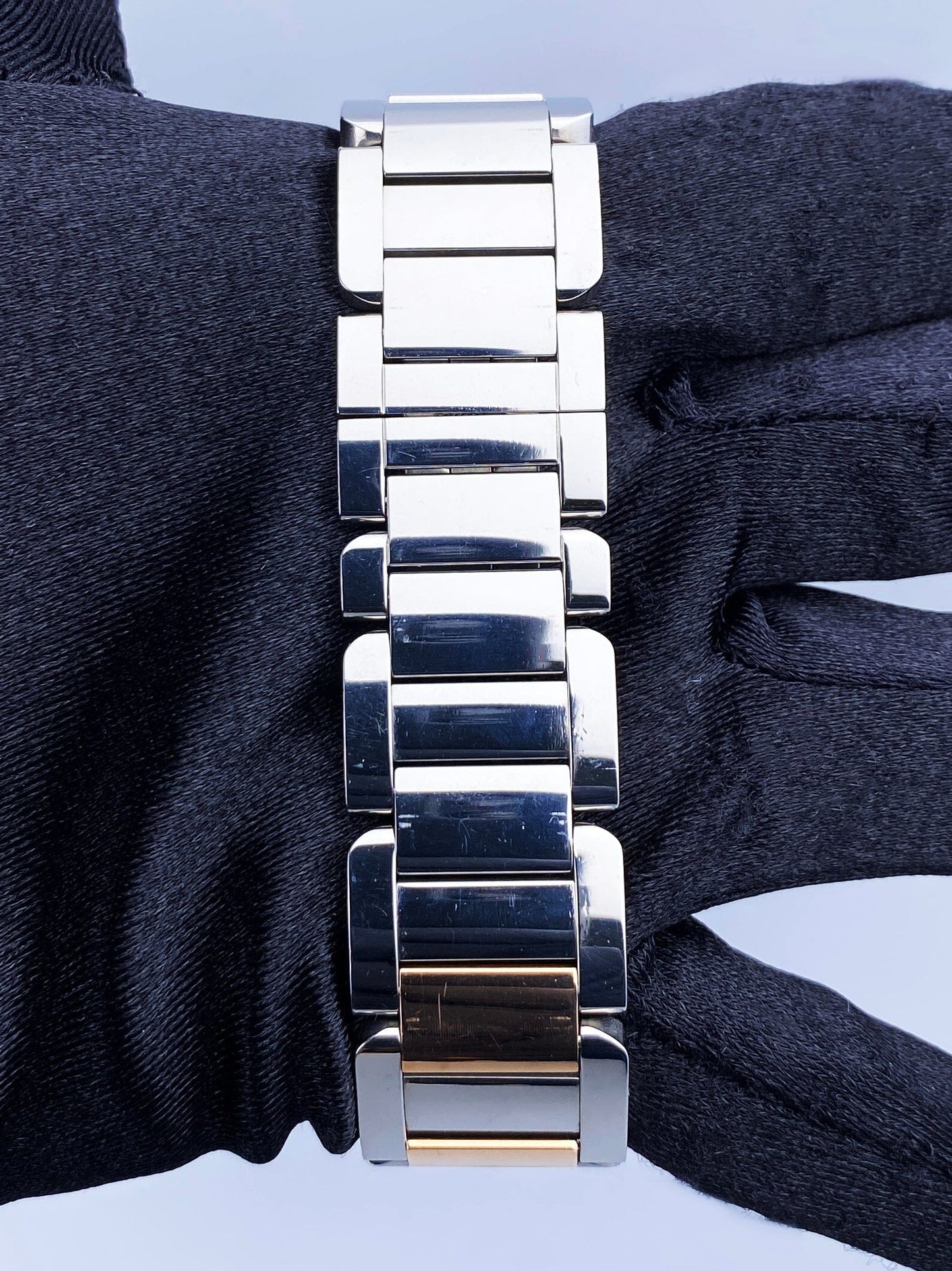 Cartier Tank Anglaise W5310007 Rose Gold & Stainless Steel Ladies Watch