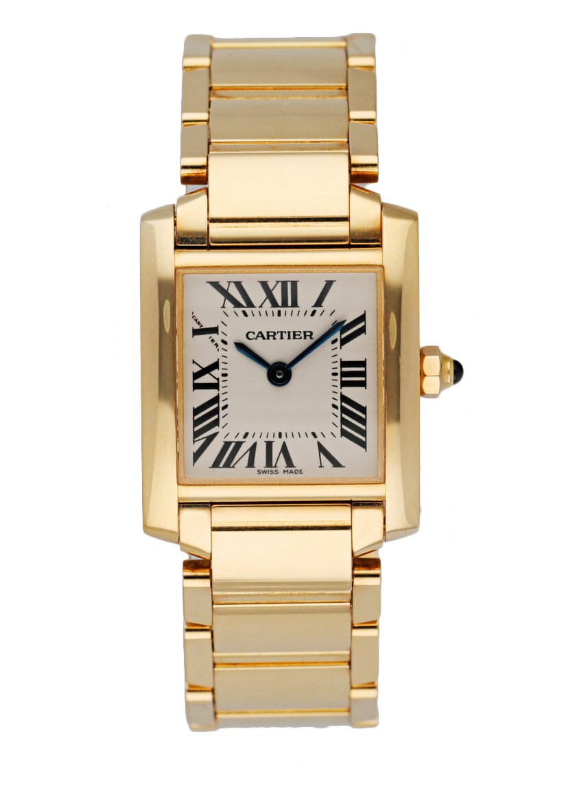 Cartier Tank Francaise 2385 18k Yellow Gold Ladies Watch - Wristwatch