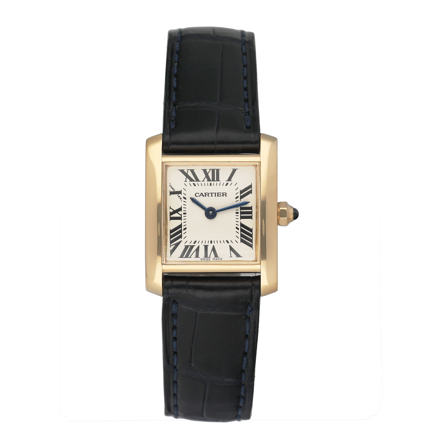 Cartier Tank Francaise Small W5000256 Yellow Gold Ladies Watch - Watches