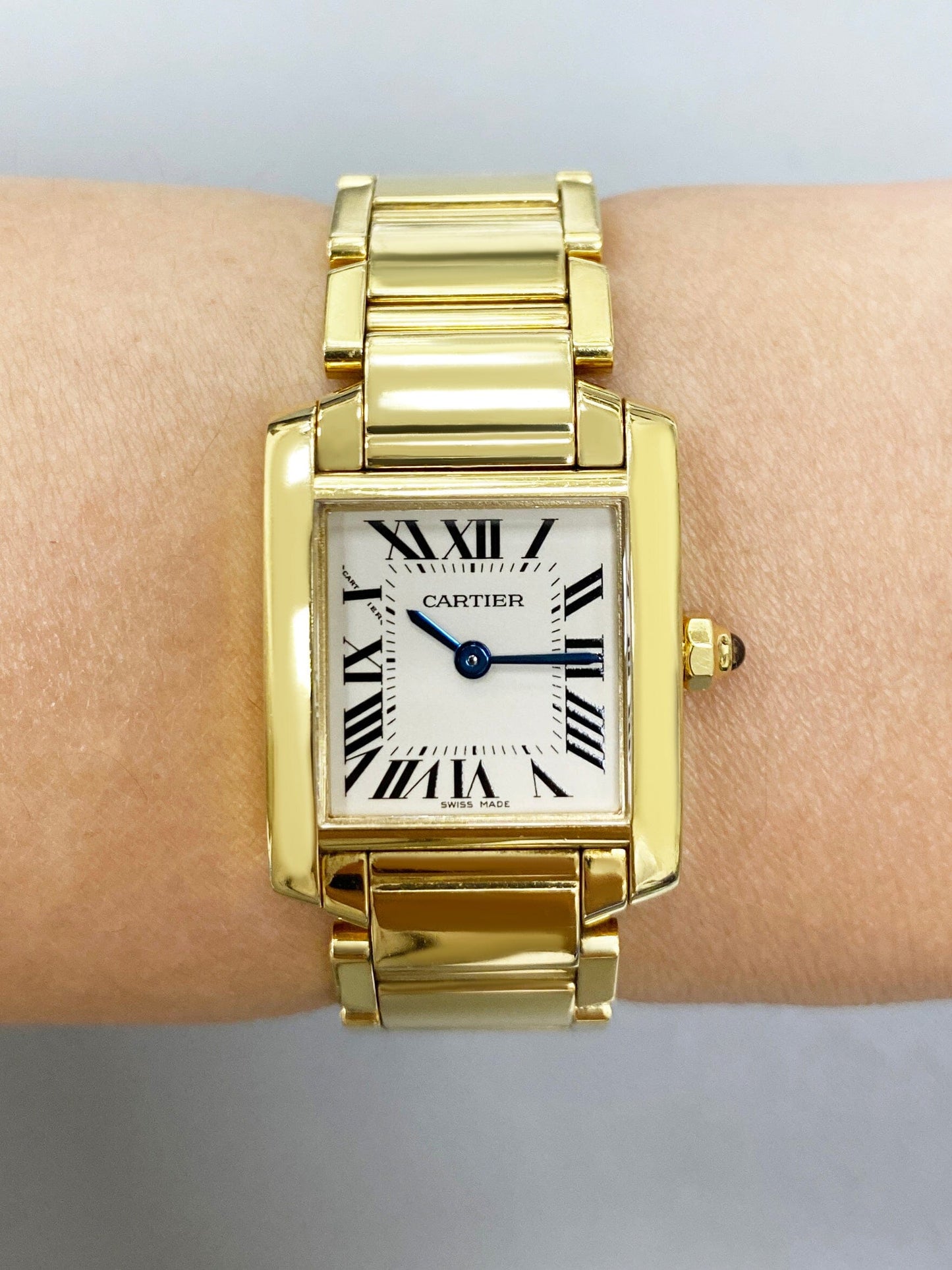 Cartier Tank Francaise W50002N2 Yellow Gold Ladies Watch - Virtual