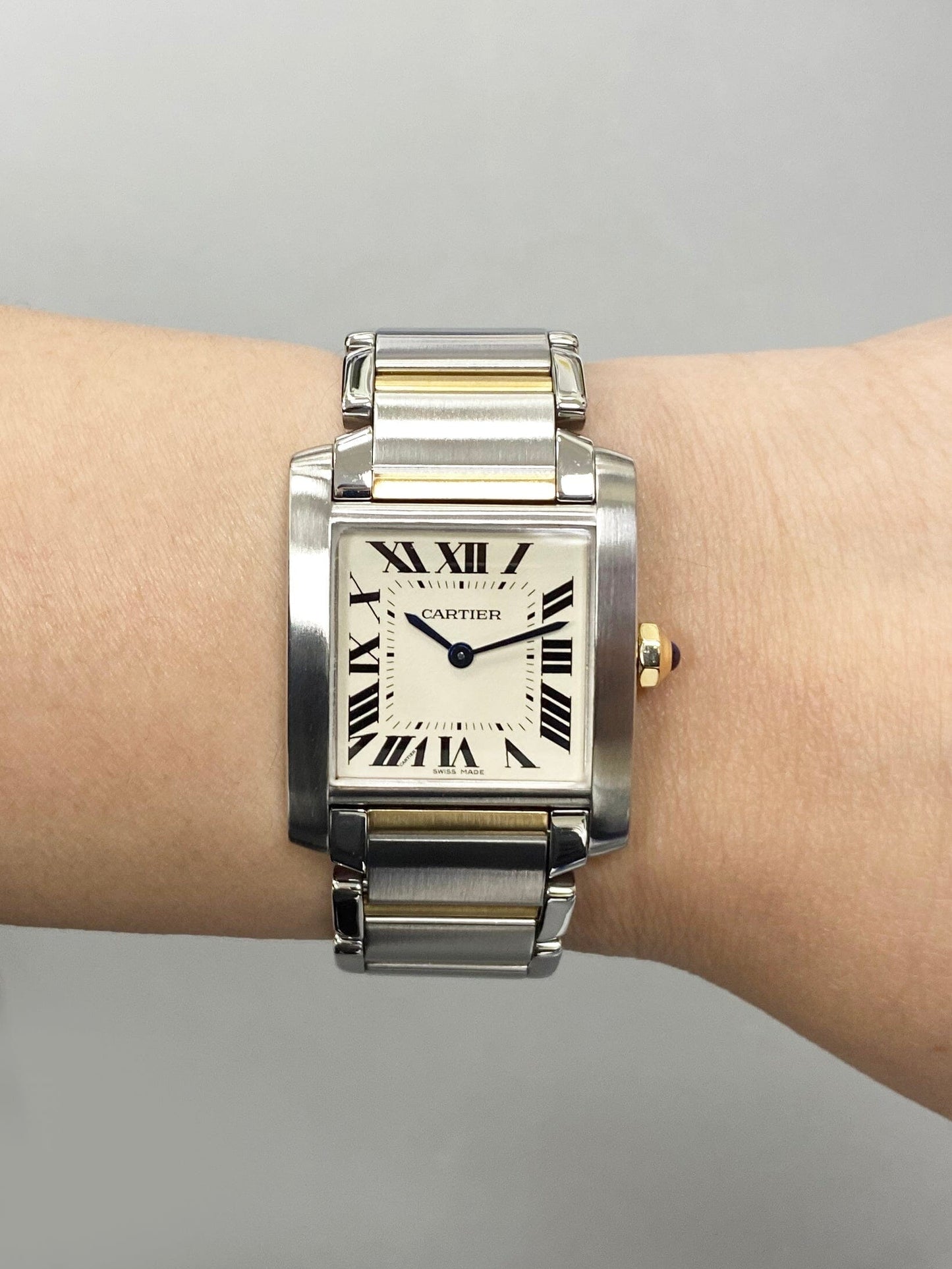 Cartier Tank Francaise W51006Q4 Two-Tone Midsize Ladies Watch Box Papers - Watches