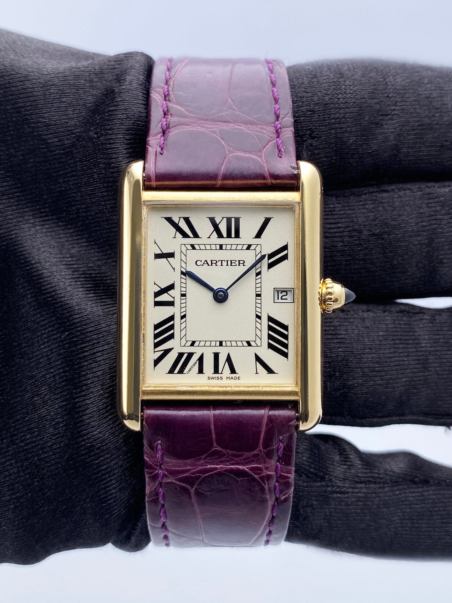 Cartier Tank Louis W1529756 18K Yellow Gold Mens Watch