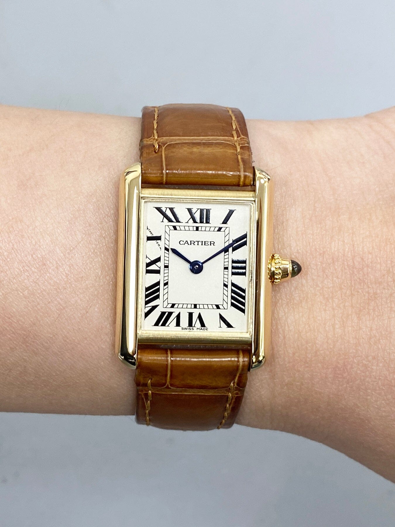 Cartier Tank Louis W1529856 18K Yellow Gold Ladies Watch - Watches