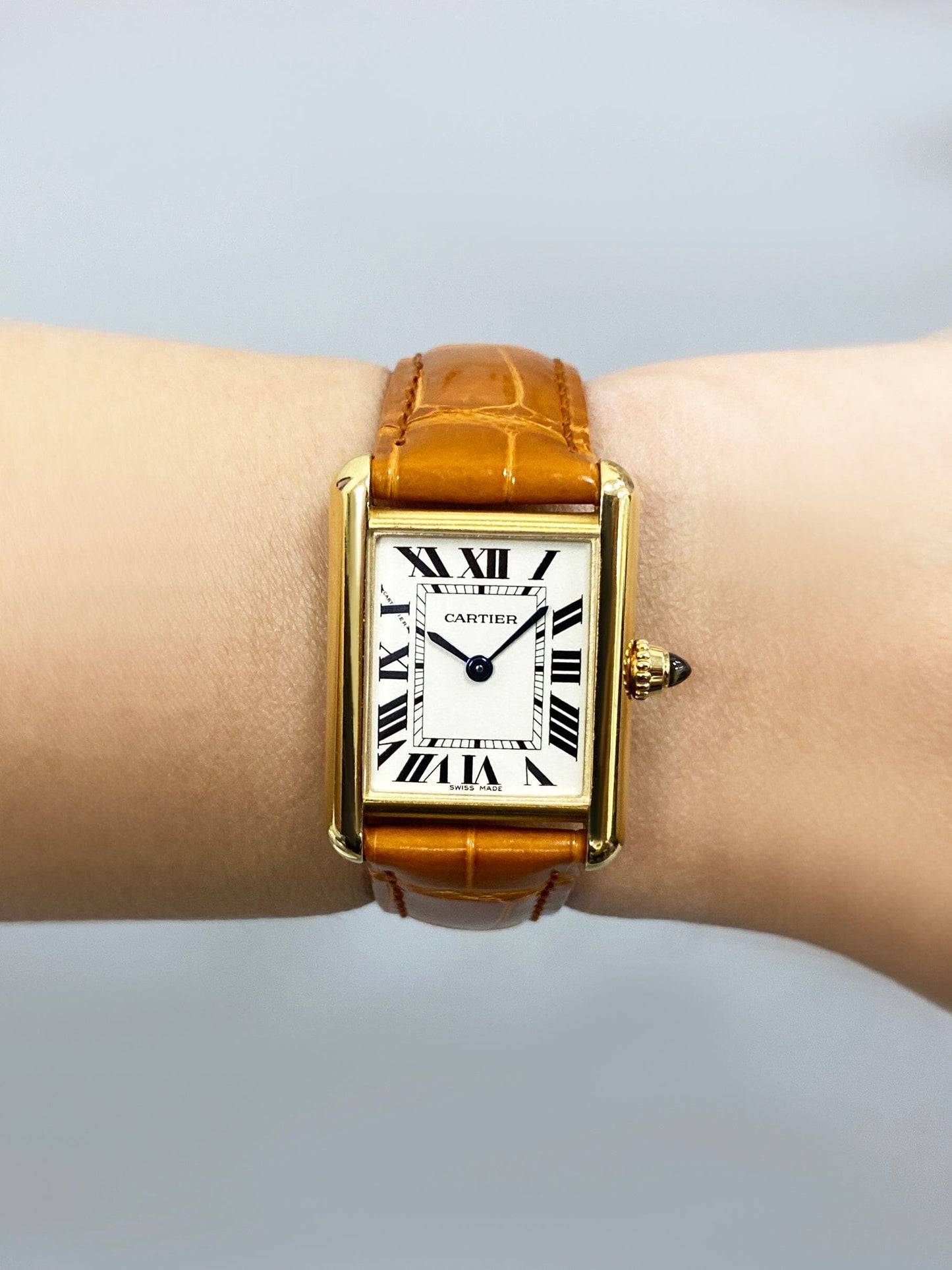 Cartier Tank Louis W1529856 18K Yellow Gold Ladies Watch Box Papers - Watches