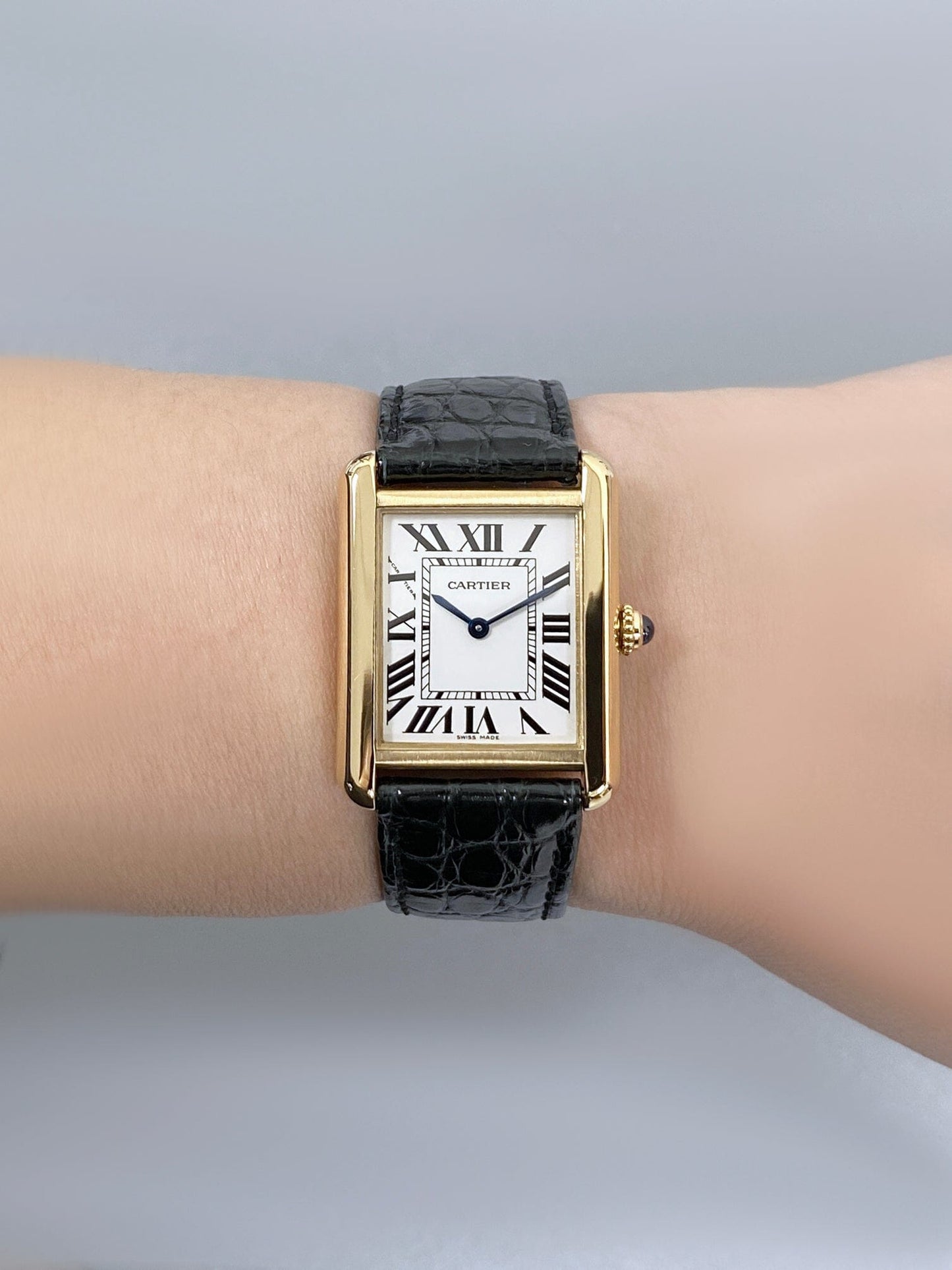 Cartier Tank Solo W5200002 18K Yellow Gold Ladies Watch - Watches
