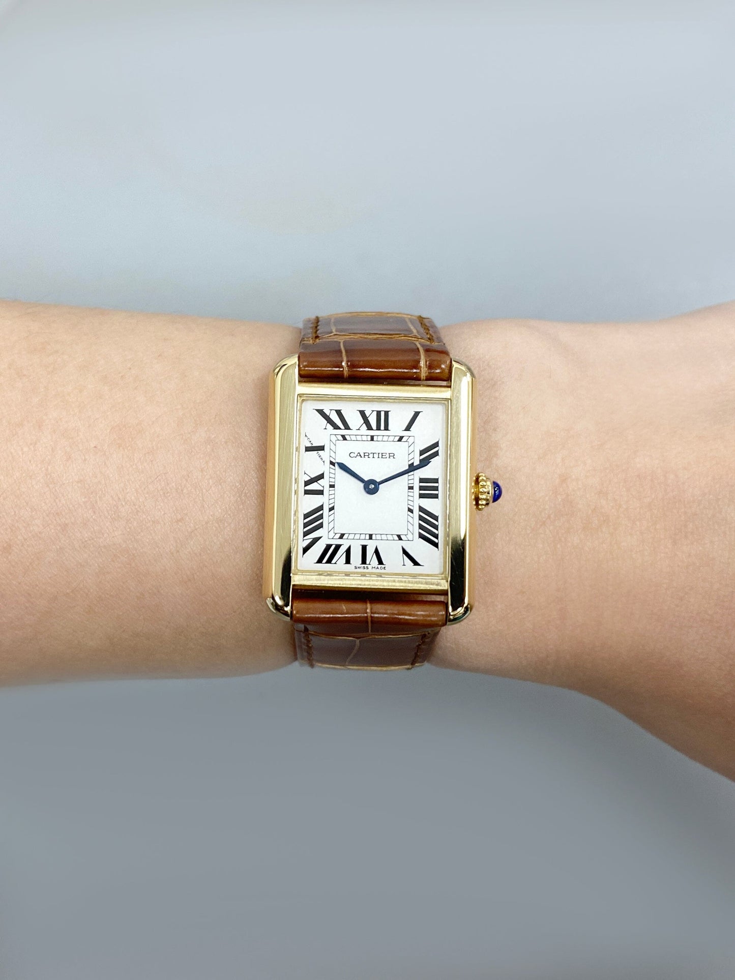 Cartier Tank Solo W5200002 18K Yellow Gold Ladies Watch - Watches