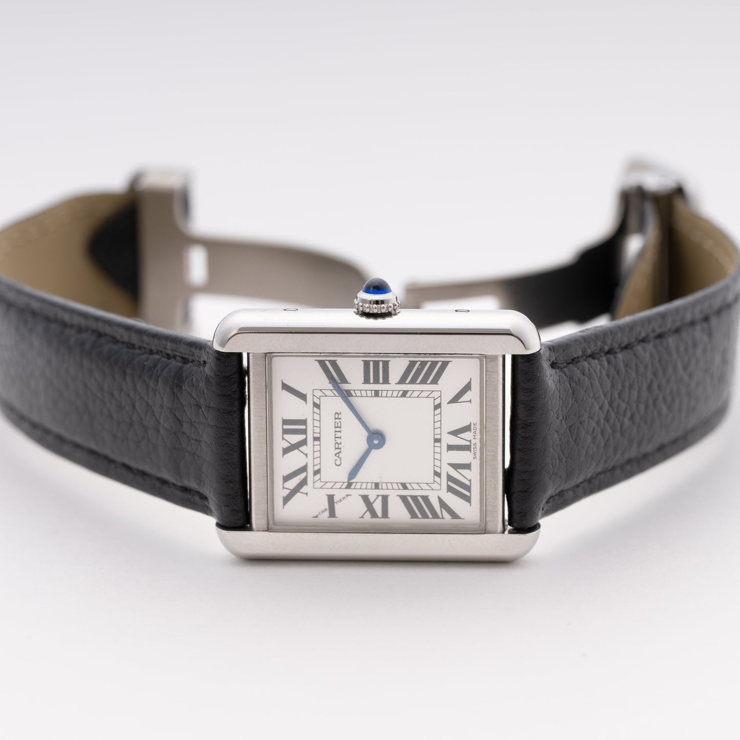 Cartier Tank Solo W5200005 Silver Dial Ladies Watch Box Papers - Watches