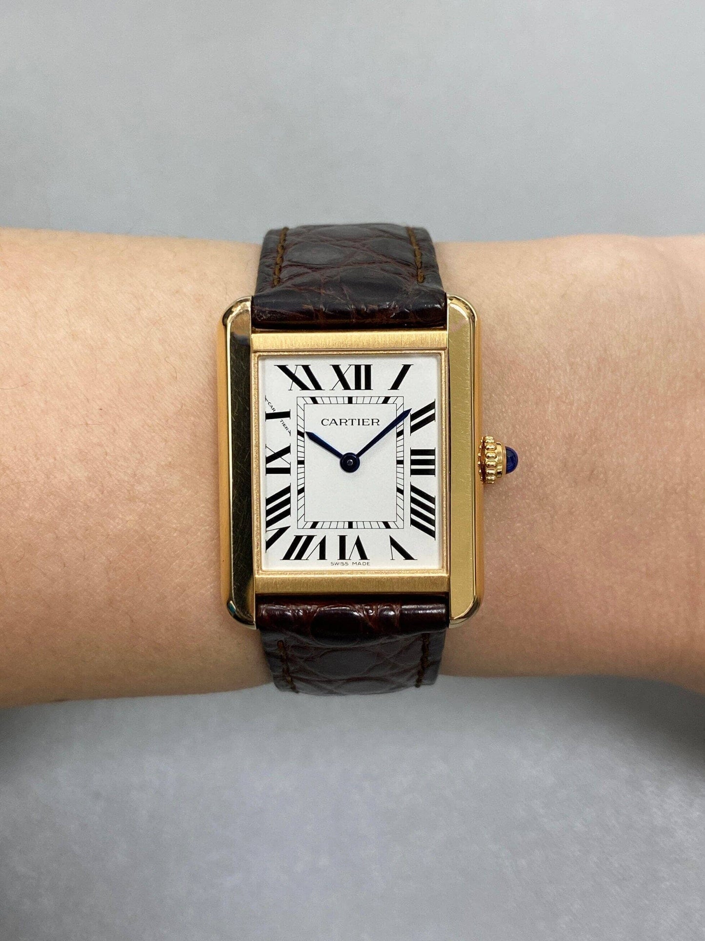 Cartier Tank Solo W5200024 18K Rose Gold Ladies Watch Box Papers - Watches