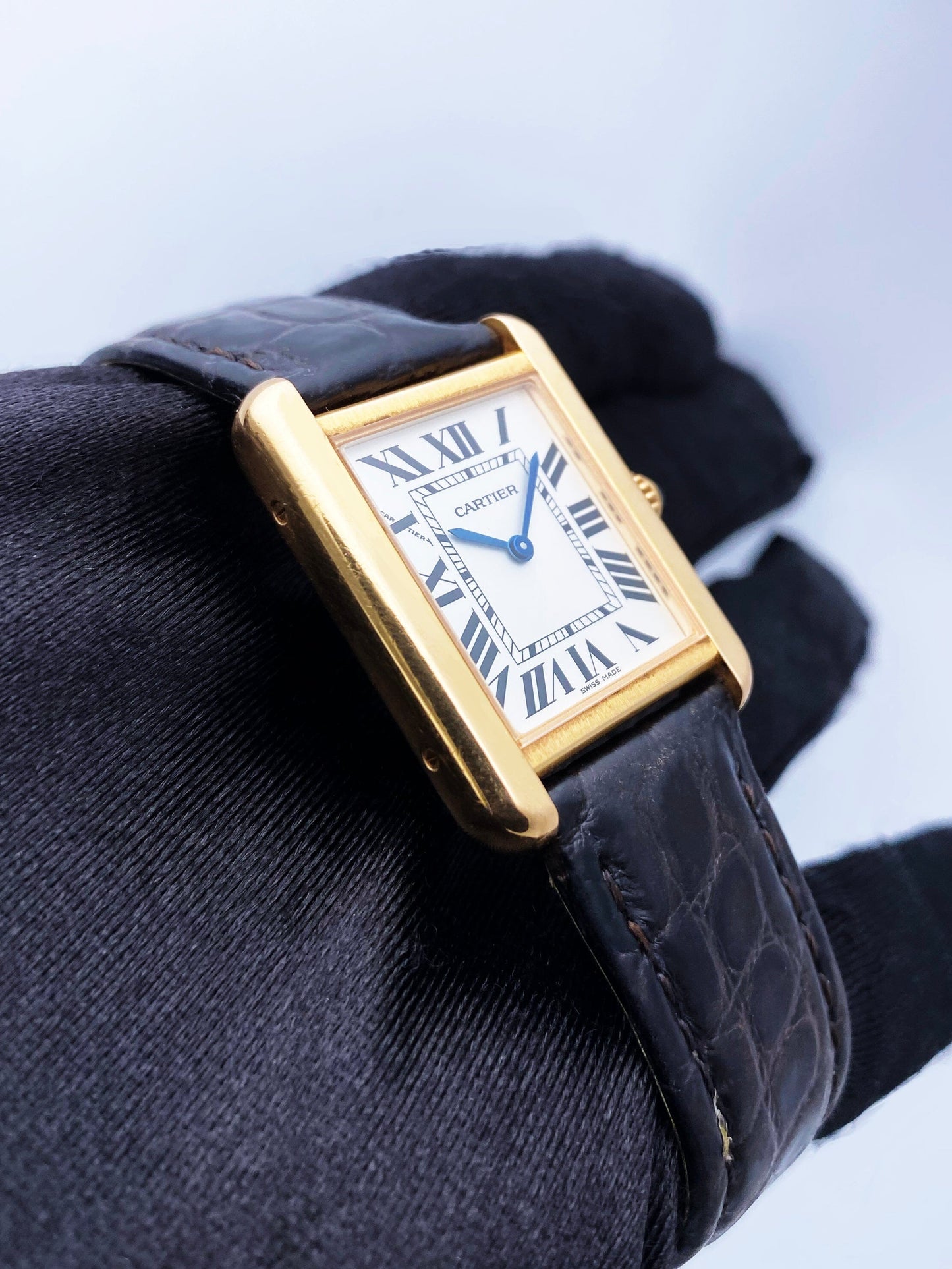 Cartier Tank Solo W5200024 18K Rose Gold Watch Box Papers