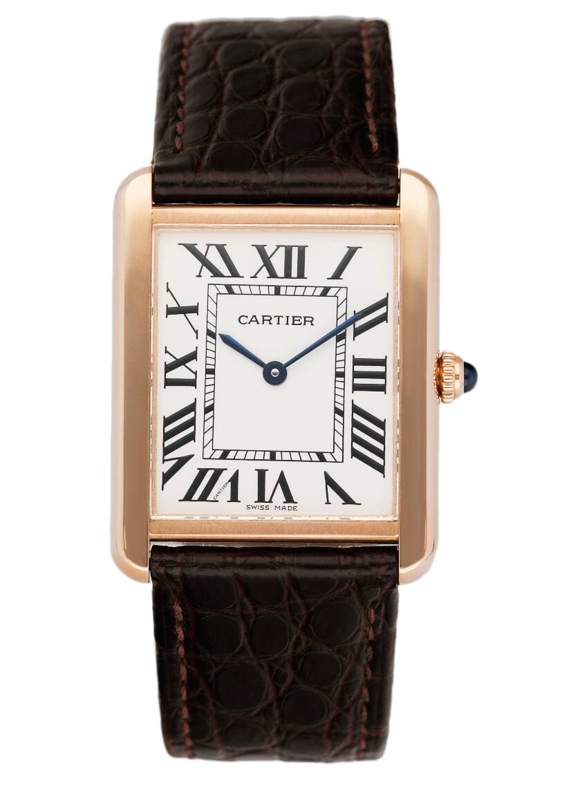 Cartier Tank Solo W5200025 18K Rose Gold Mens Watch | – Phigora