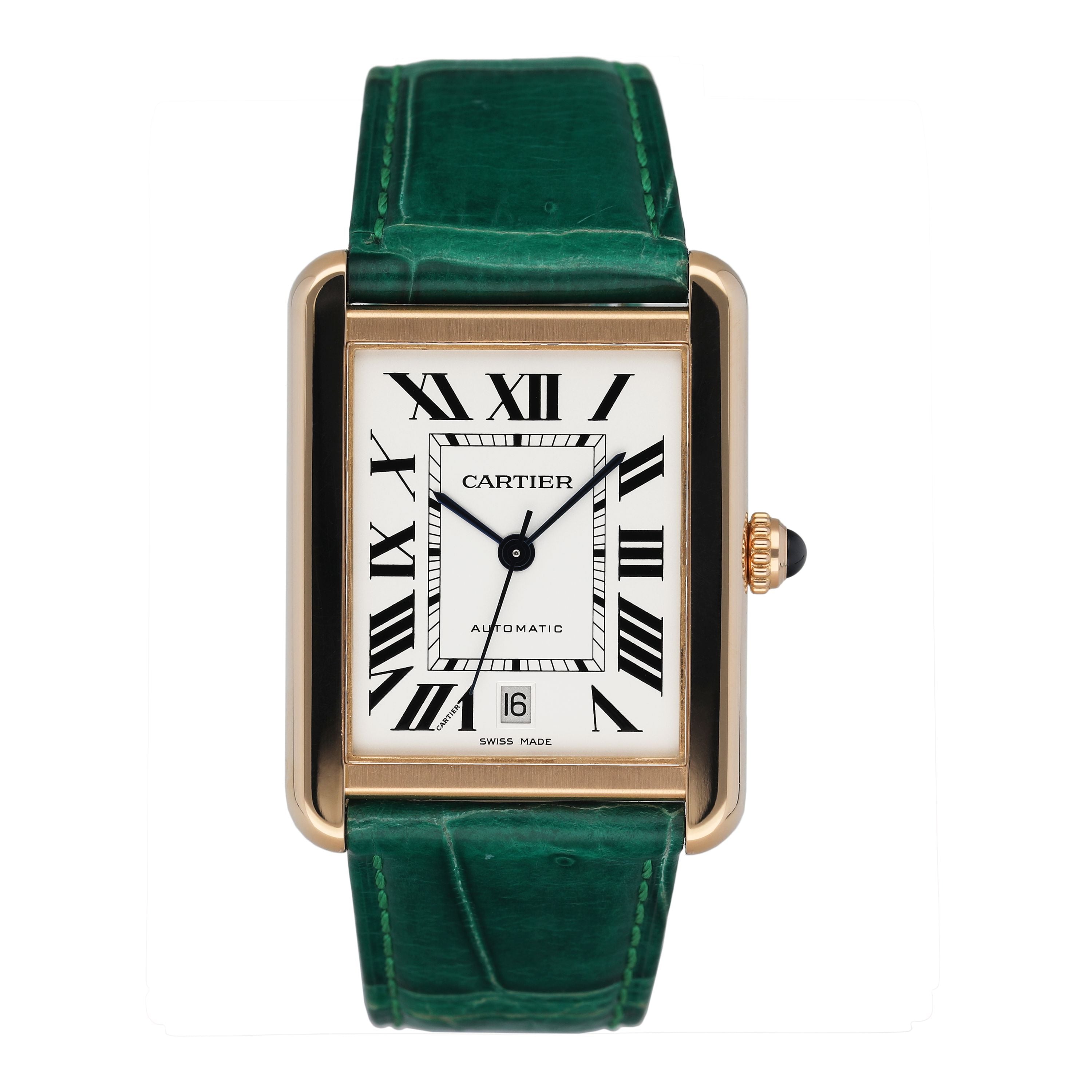Cartier カルティエ 時計 ボックス Cartier Tank Solo XL W5200026 18K Rose Gold Mens Watch Box – Phigora