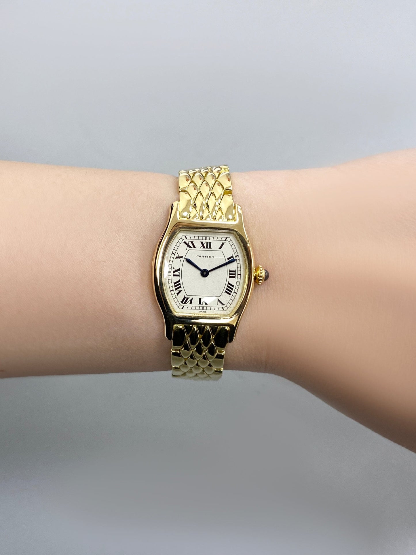 Cartier Tortue 18K Yellow Gold Ladies Watch - Watches