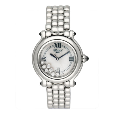 Chopard Happy Sport 27/8236-23 MOP Dial Diamond Ladies Watch - Watches