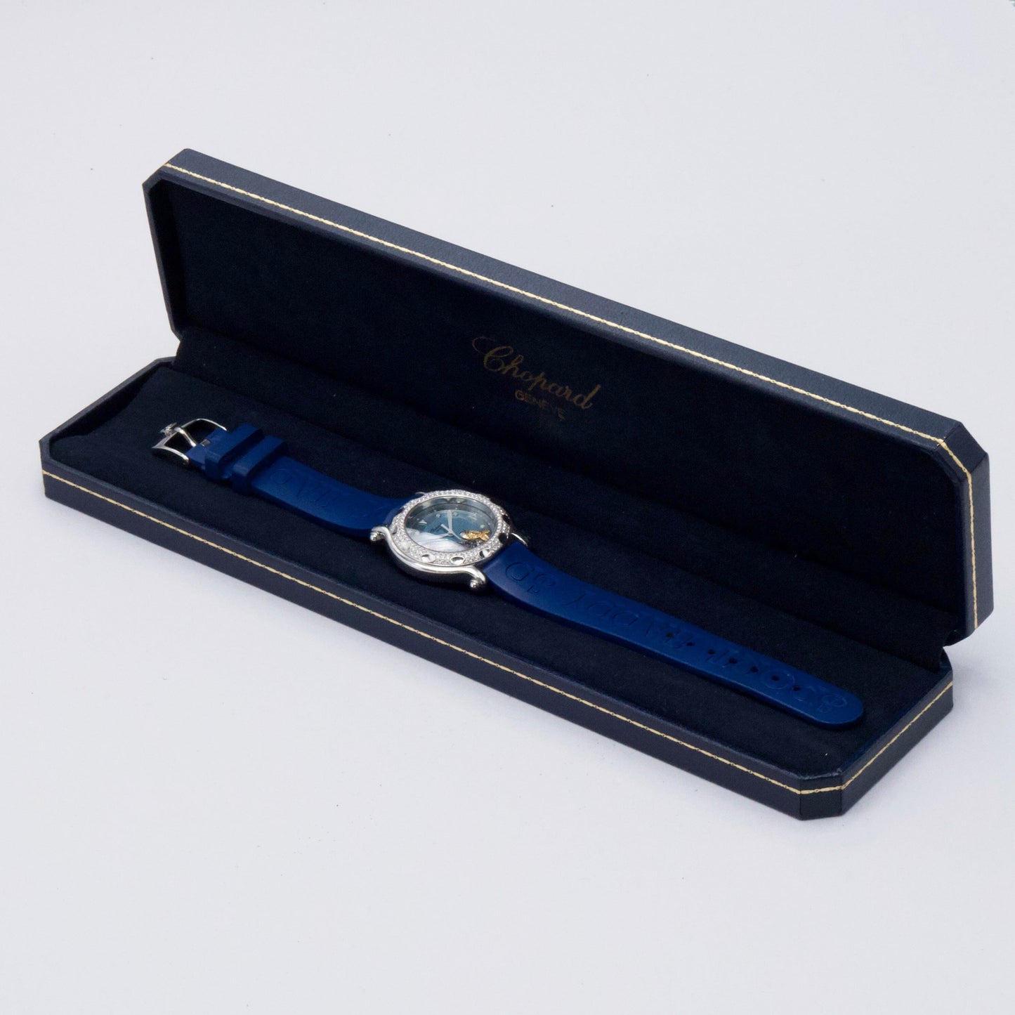 Chopard Happy Sport Fish 27/8822 Blue Dial Ladies Watch With Box - Watches