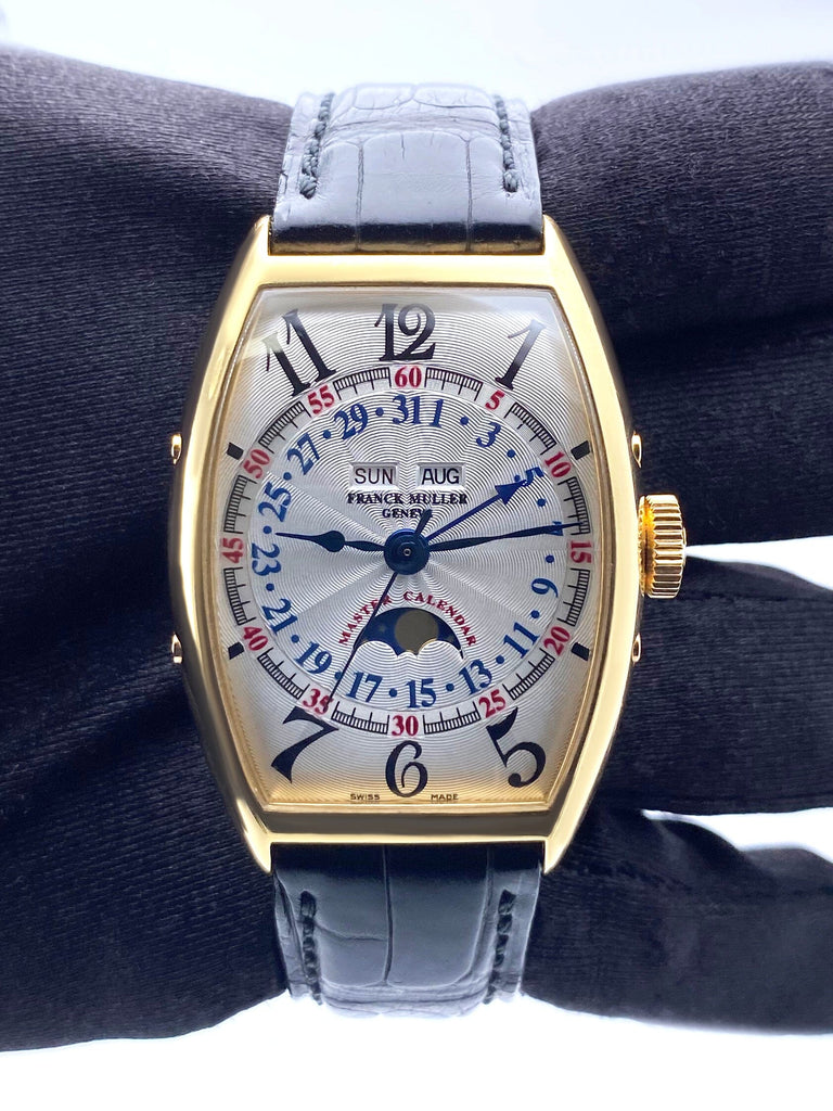 Franck Muller Master Calendar 5850 MC L 18K Yellow Gold Mens Watch Box Franck Muller Master Calendar 5850 MC L 18K Yellow Gold Mens Watch Box