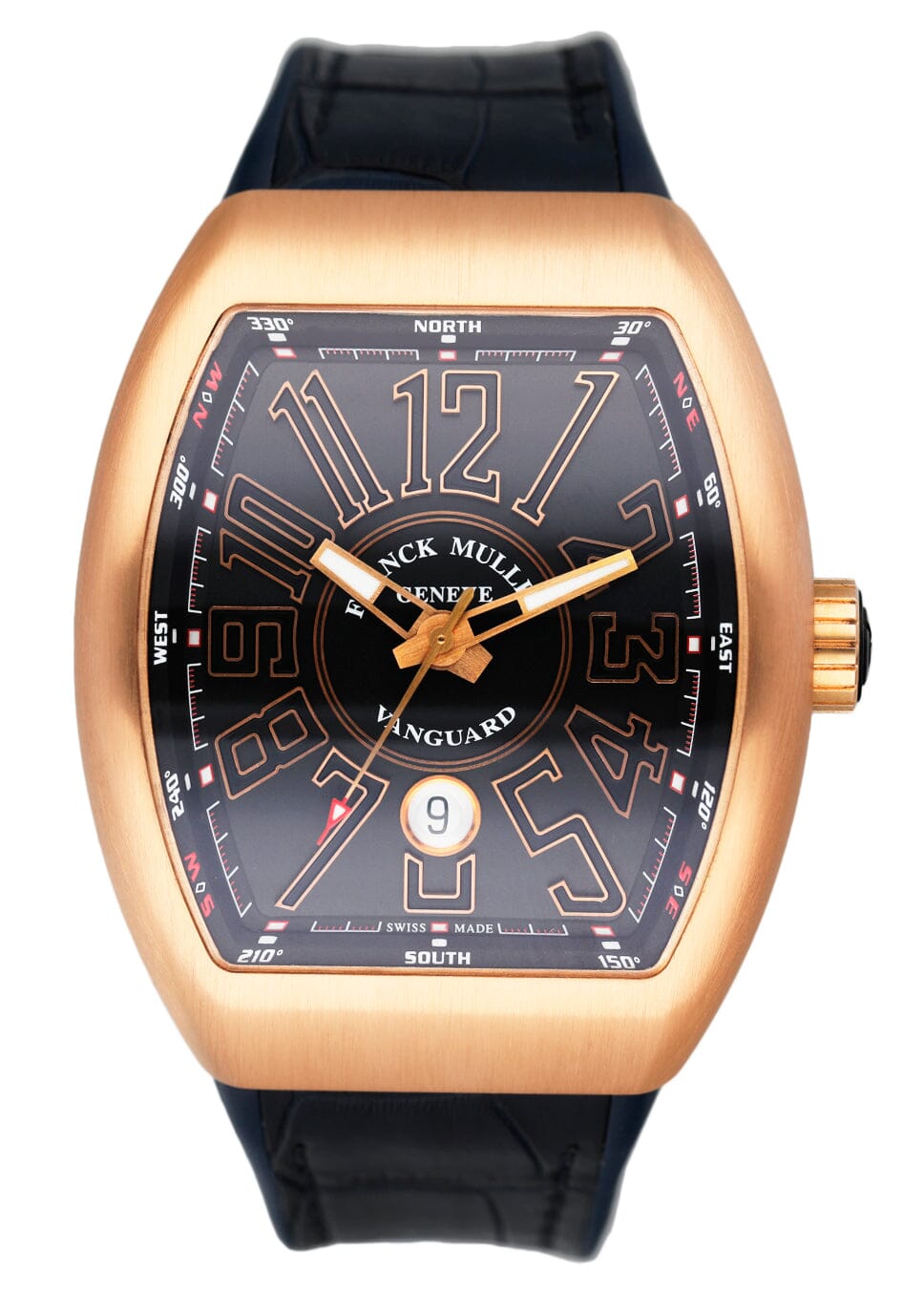 Franck Muller Vanguard V 45 SC DT Black Dial Mens Watch With
