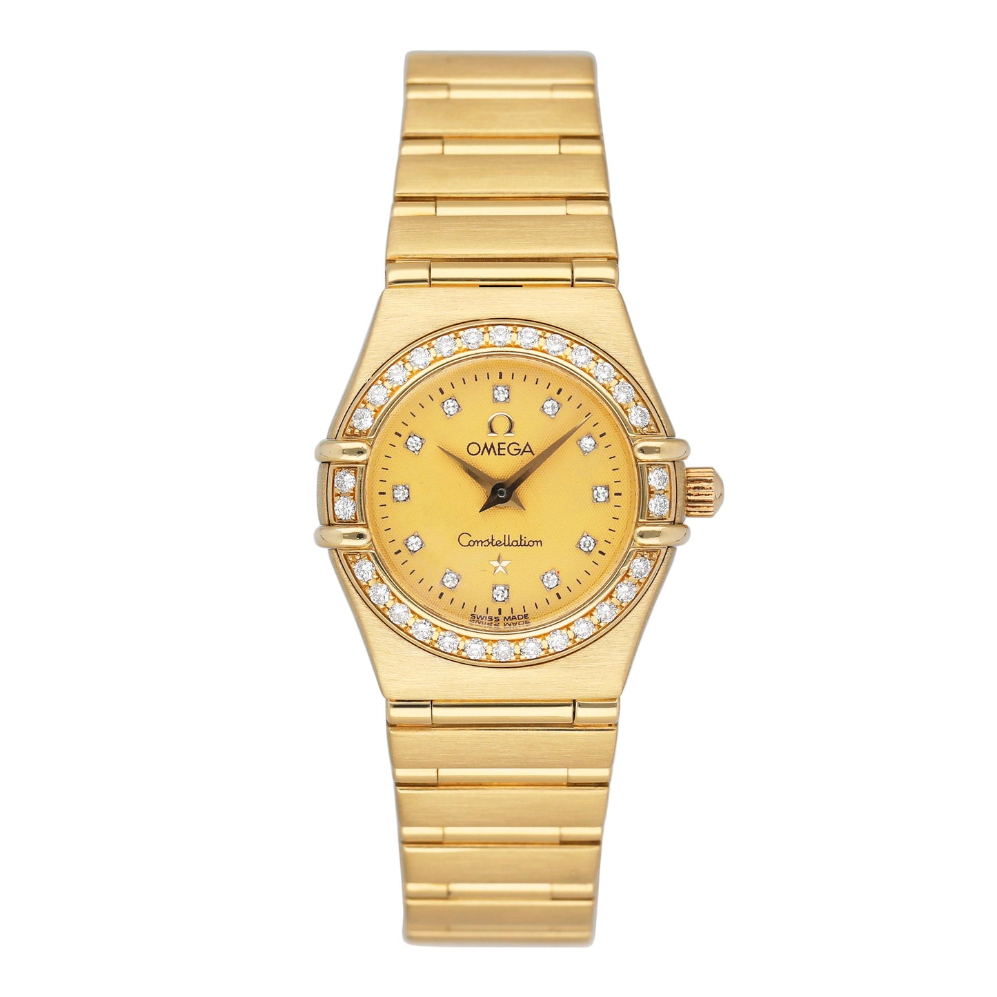 Omega Constellation 1167.75.00 Champagne Dial Ladies Watch Box Papers