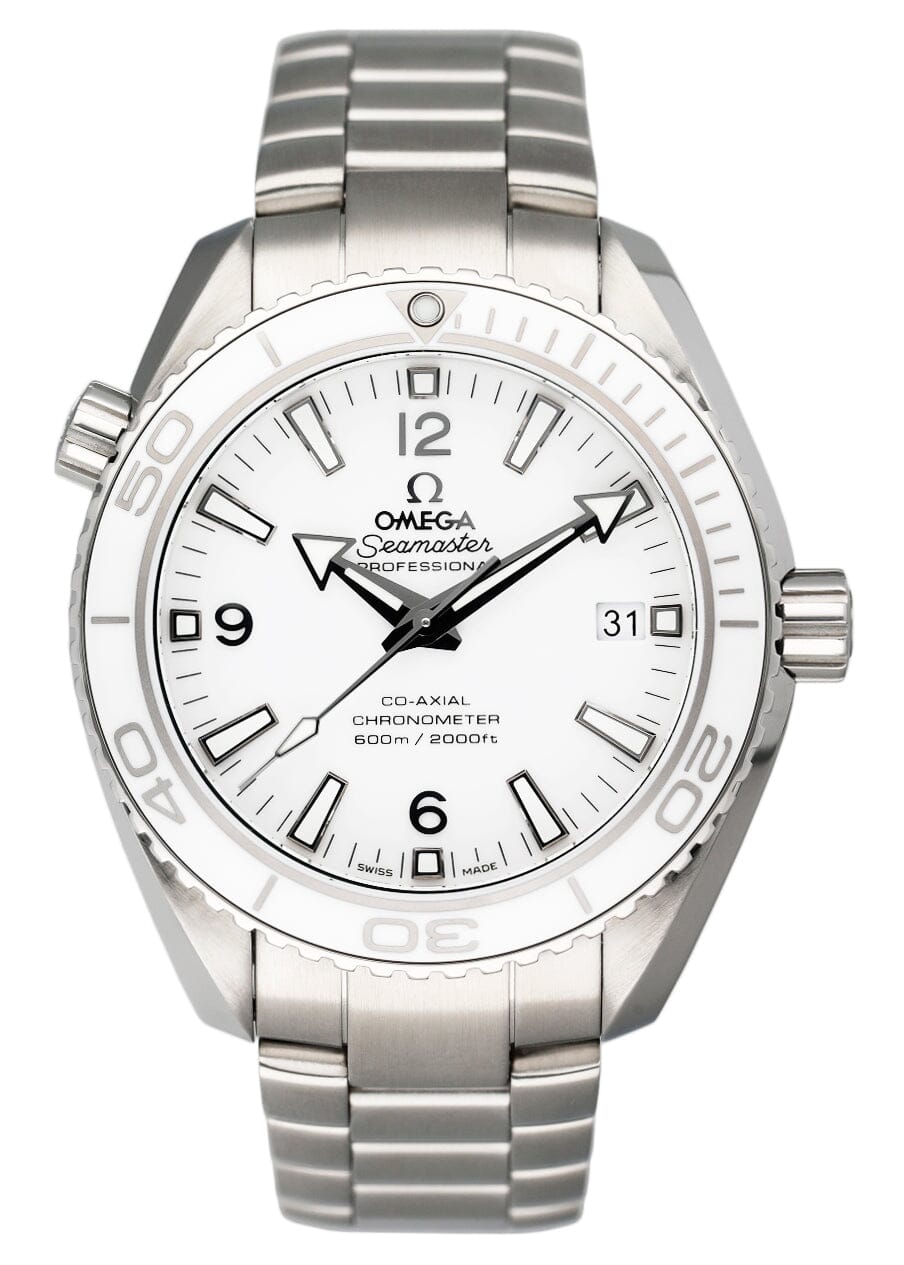 Omega Seamaster Planet Ocean 42MM Mens Watch Box Papers