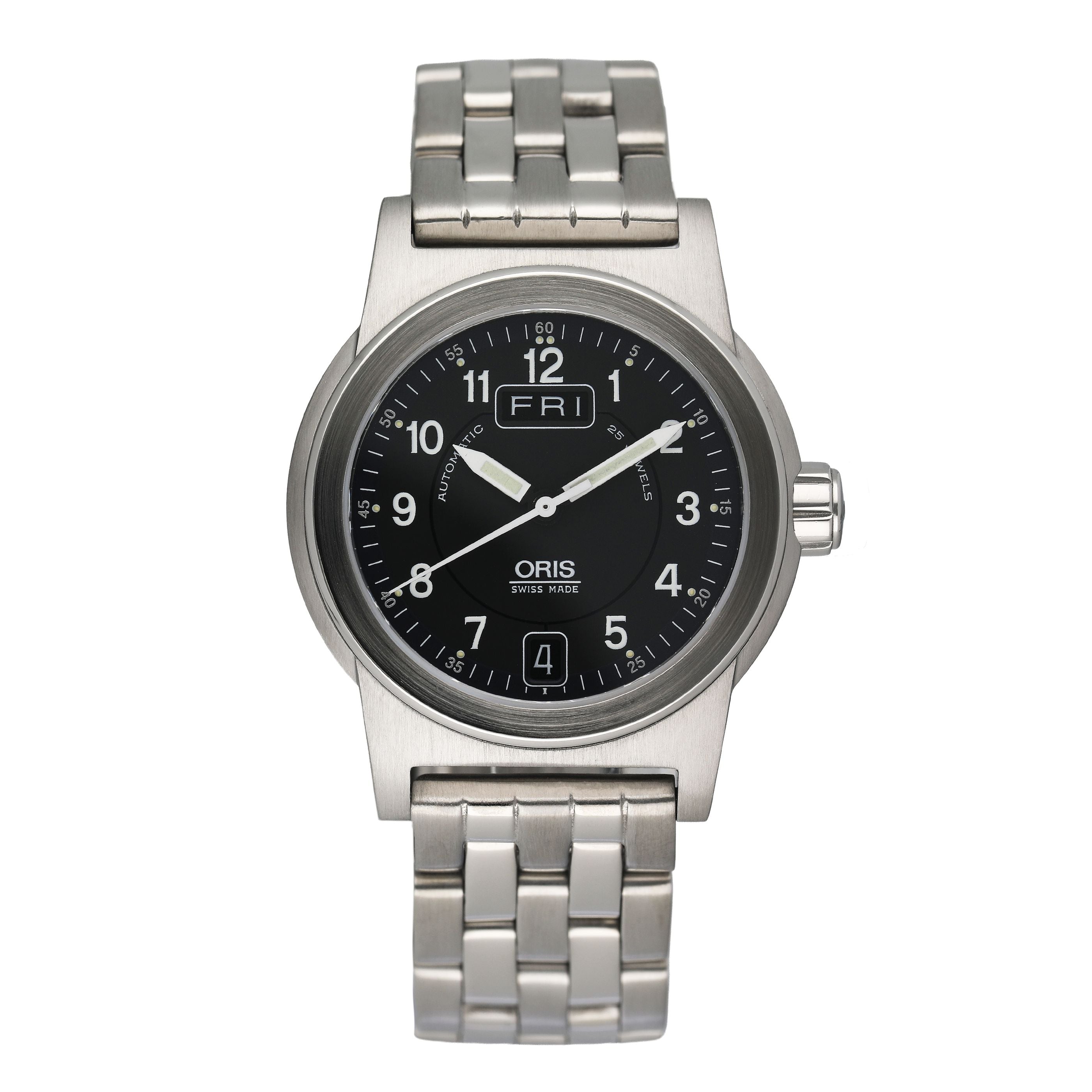 オリスBC3/7501 Oris BC3 Big Crown 7501 Day Date Black Dial Ladies Watch | – Phigora