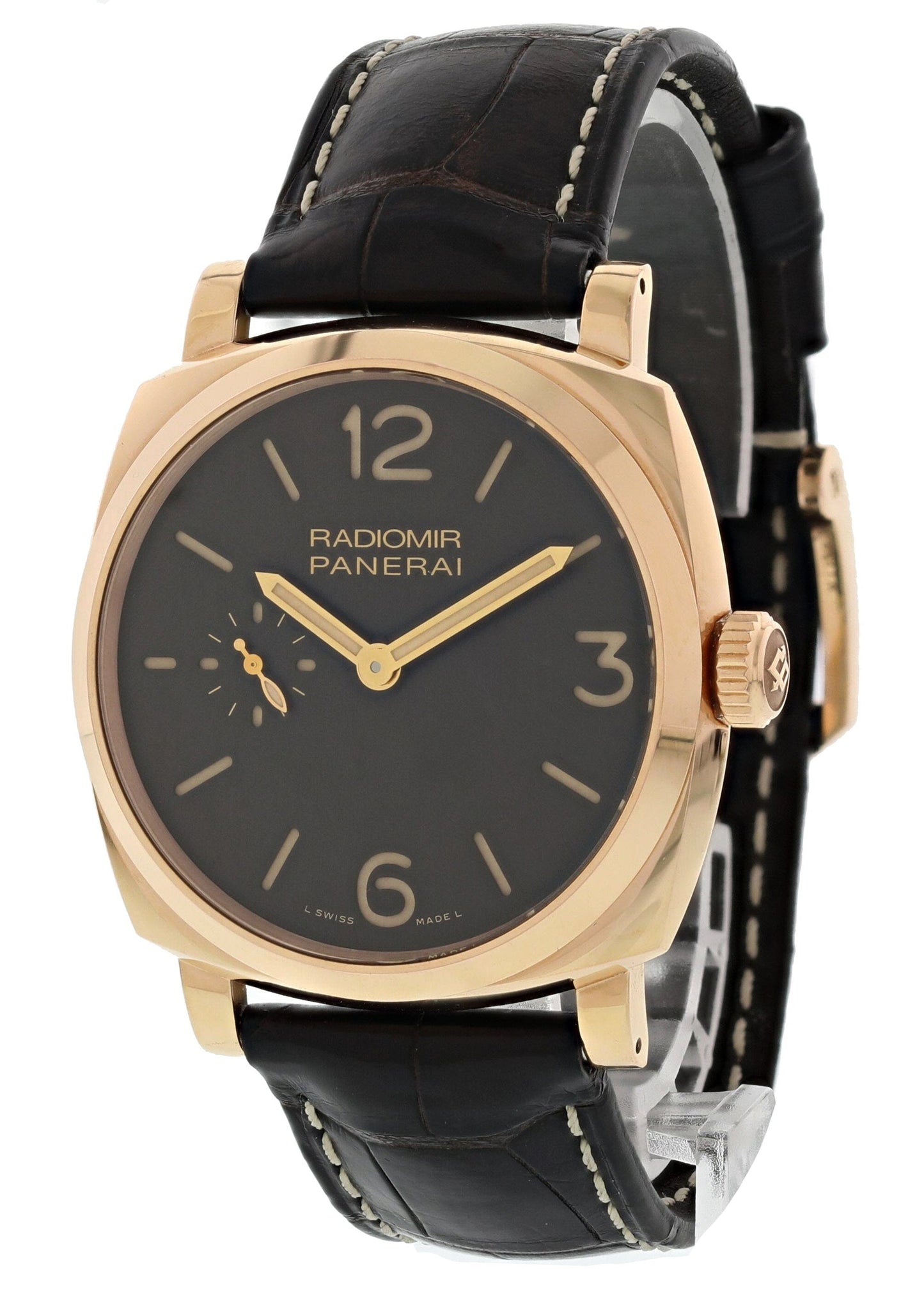 Panerai Radiomir 1940 PAM513 18K Rose Gold Mens Watch Box & Papers - Wristwatch