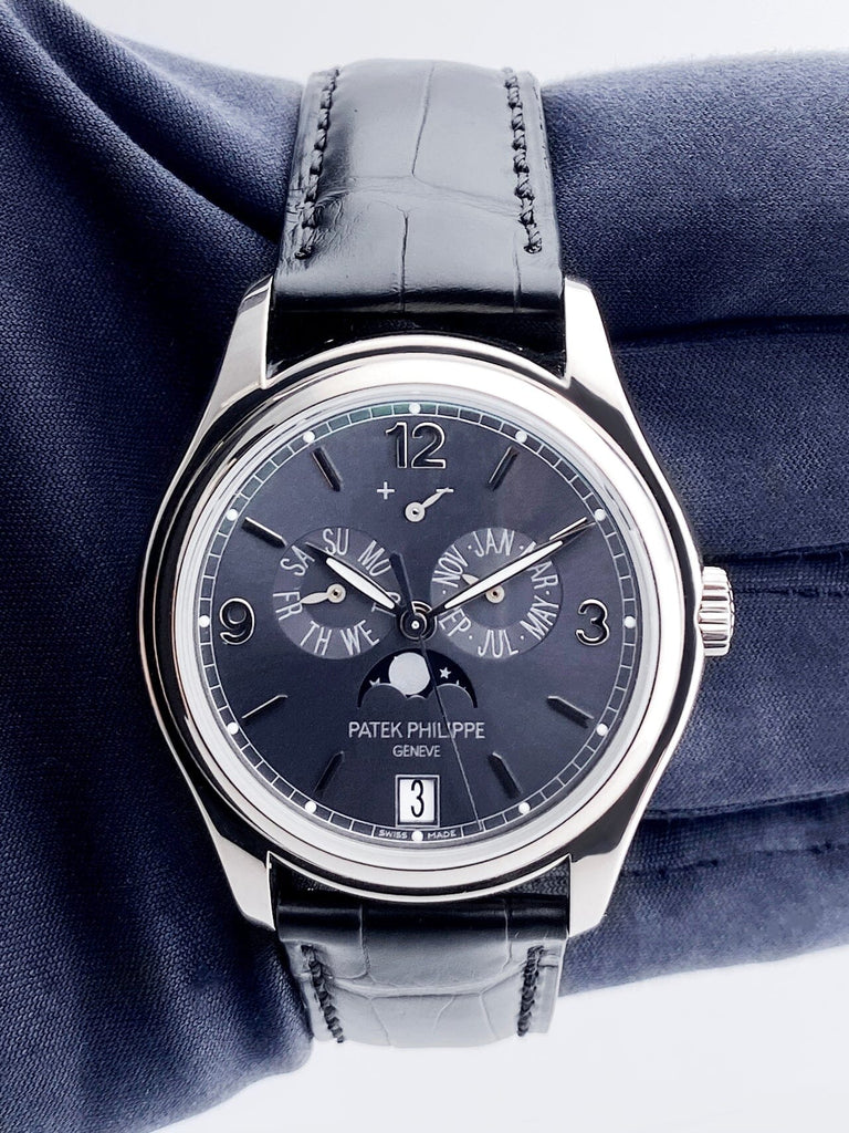 PATEK PHILIPPE 名刺入れ ブラック Patek Philippe Annual Calendar 5146G Mens Watch With Papers